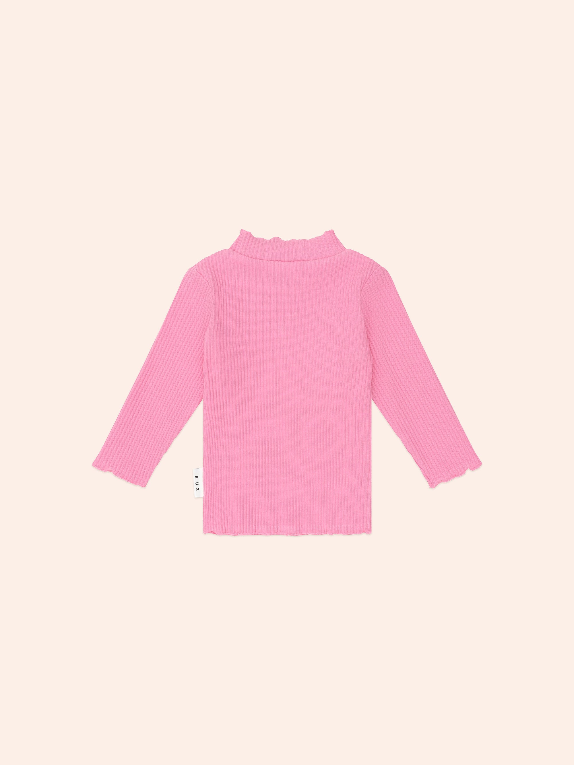 Strawberry Rib Skivvy TOP LS Huxbaby