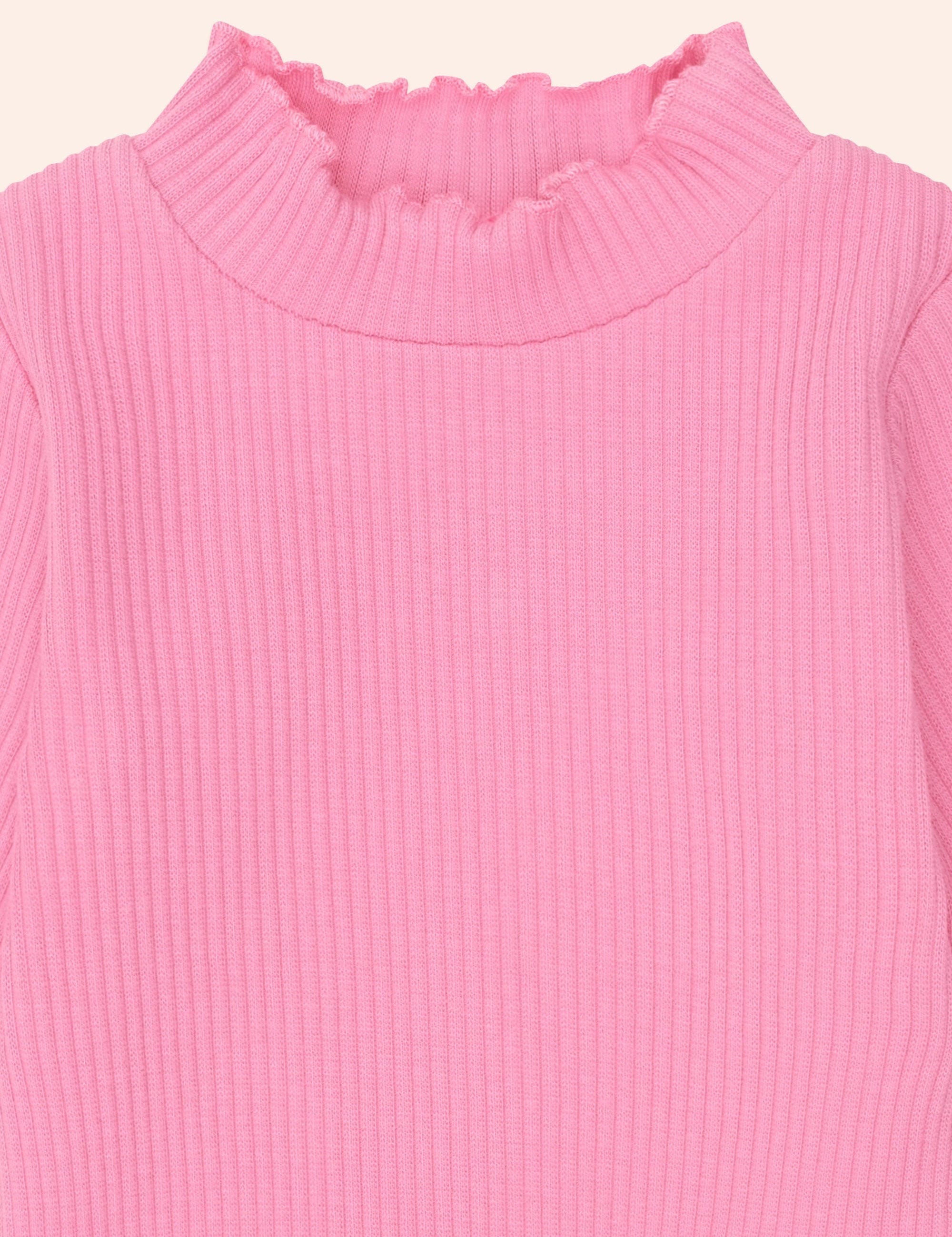 Strawberry Rib Skivvy TOP LS Huxbaby