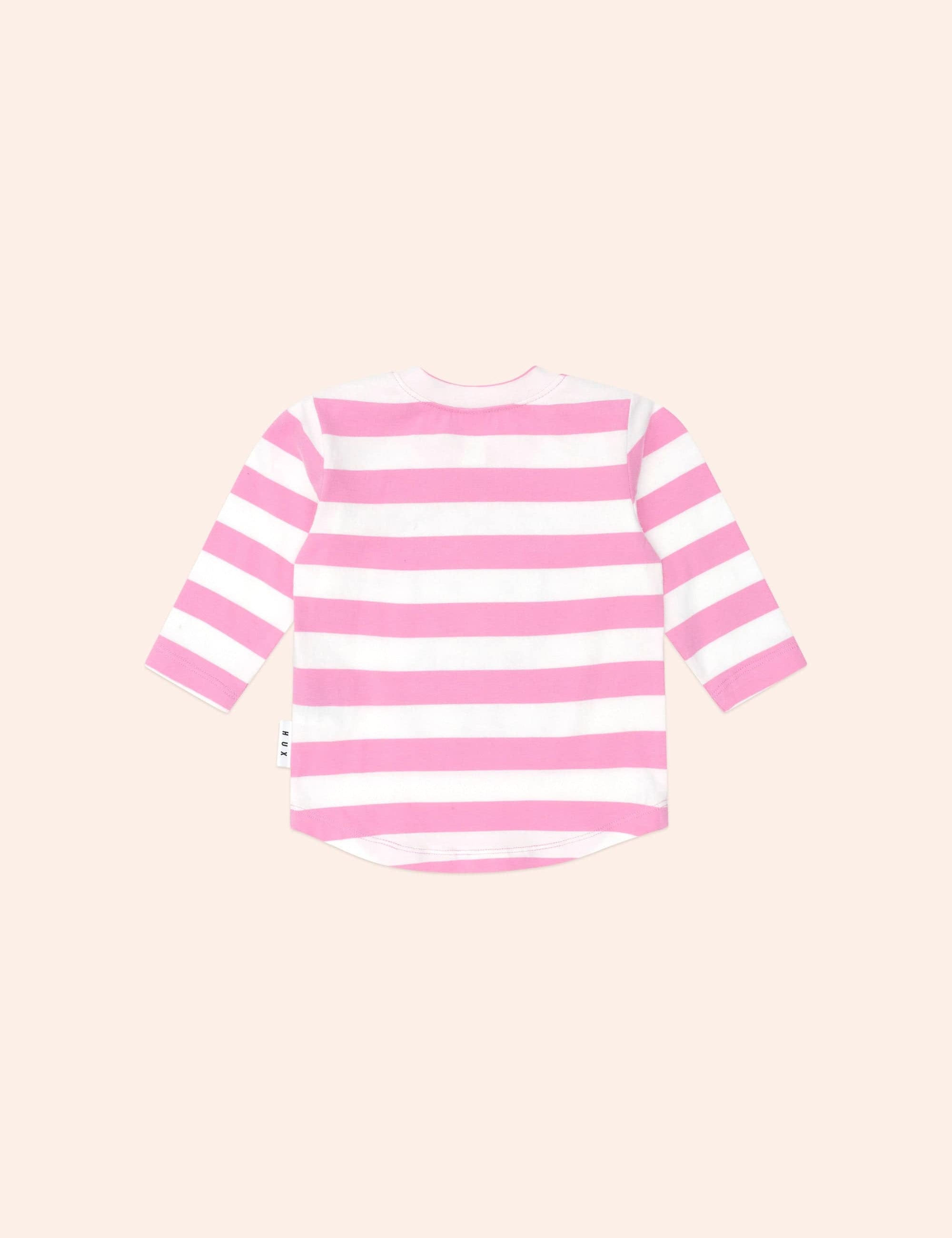 Varsity Huxette Stripe Top TOP LS Huxbaby