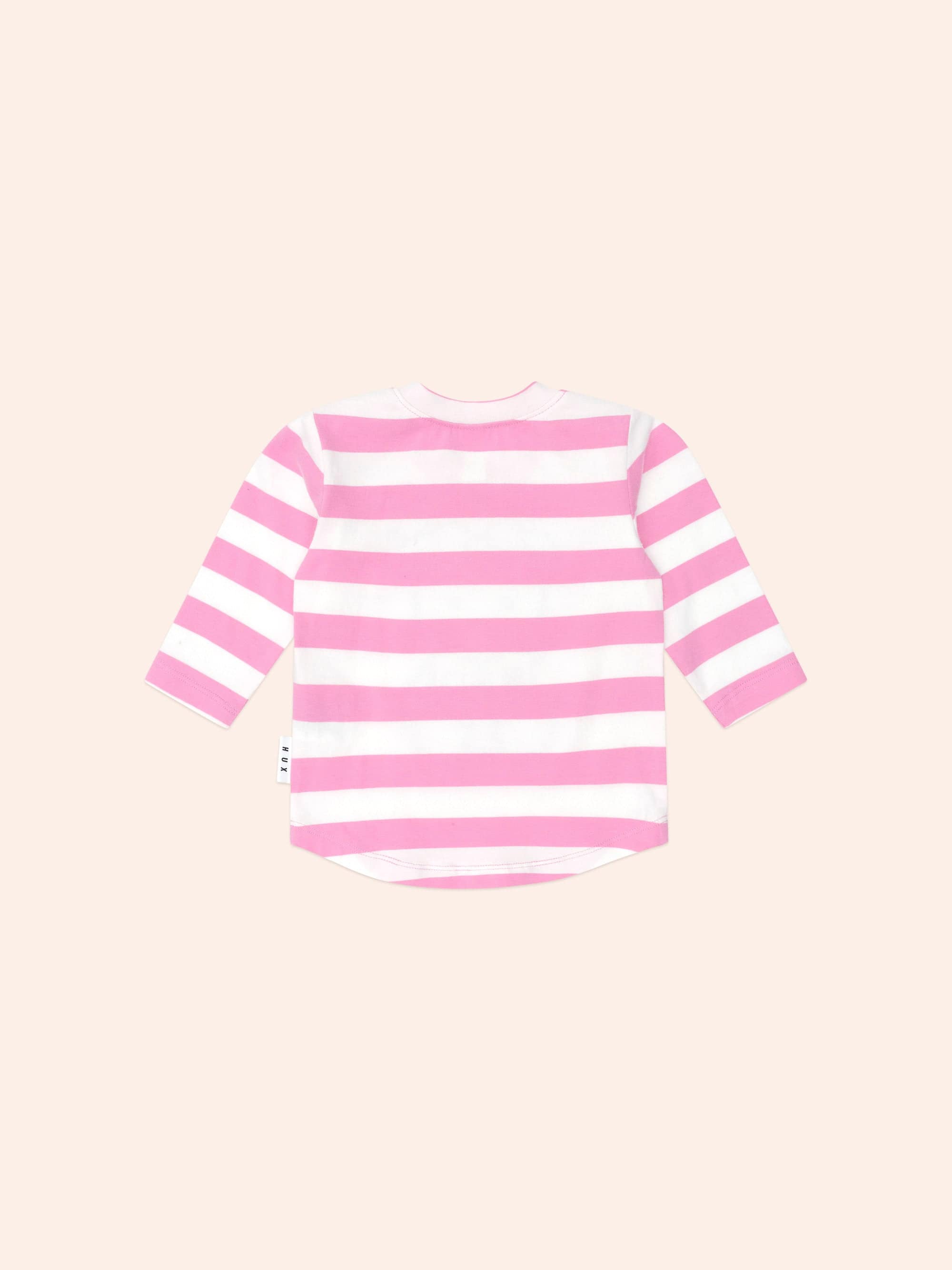 Varsity Huxette Stripe Top TOP LS Huxbaby