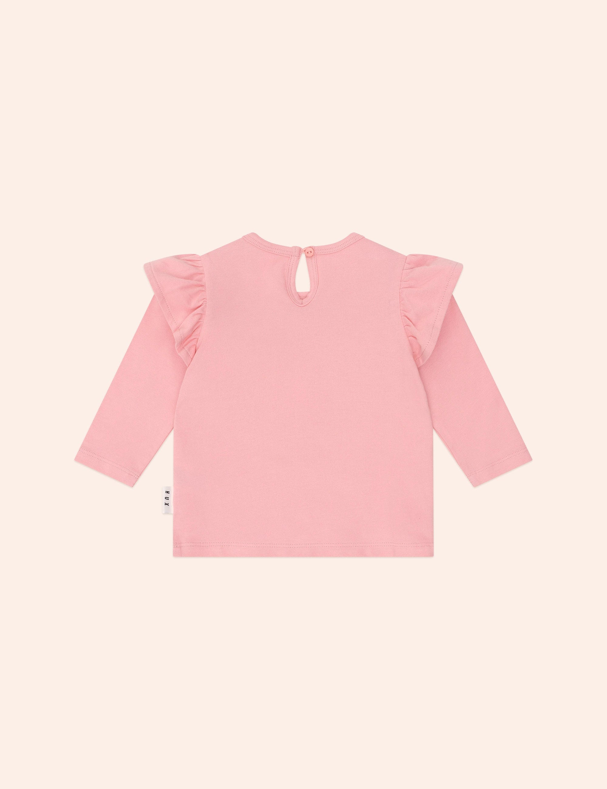 Whimsical Unicorn Frill Top TOP LS Huxbaby