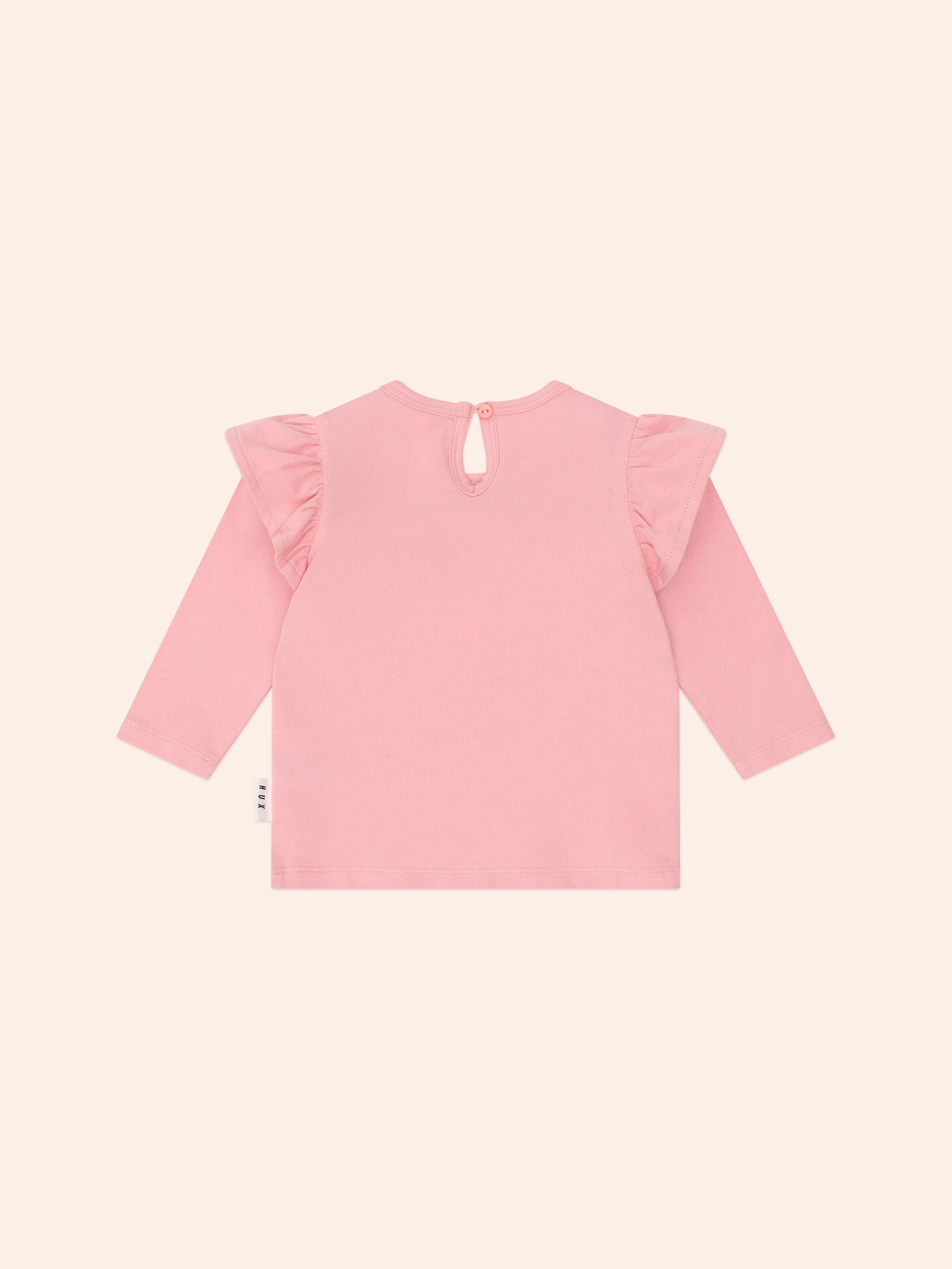 Whimsical Unicorn Frill Top TOP LS Huxbaby