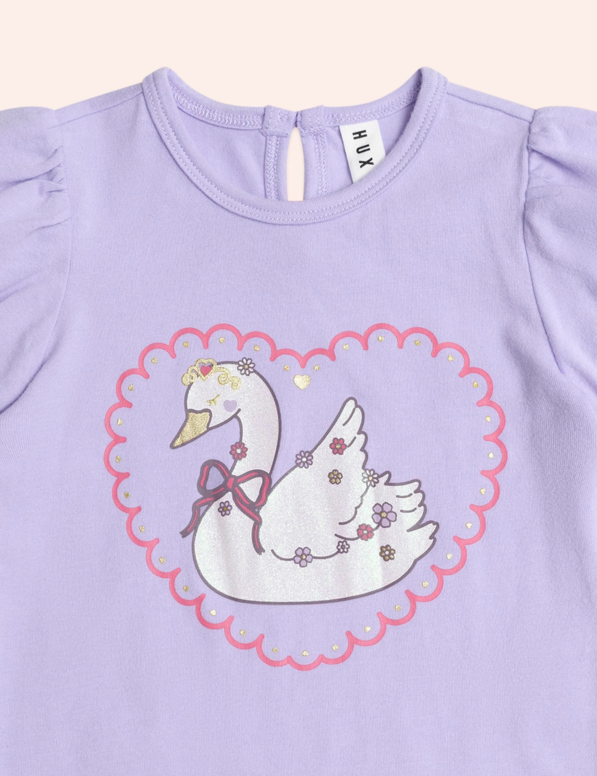 Swan Princess Puff Sleeve Tee T-SHIRT Huxbaby