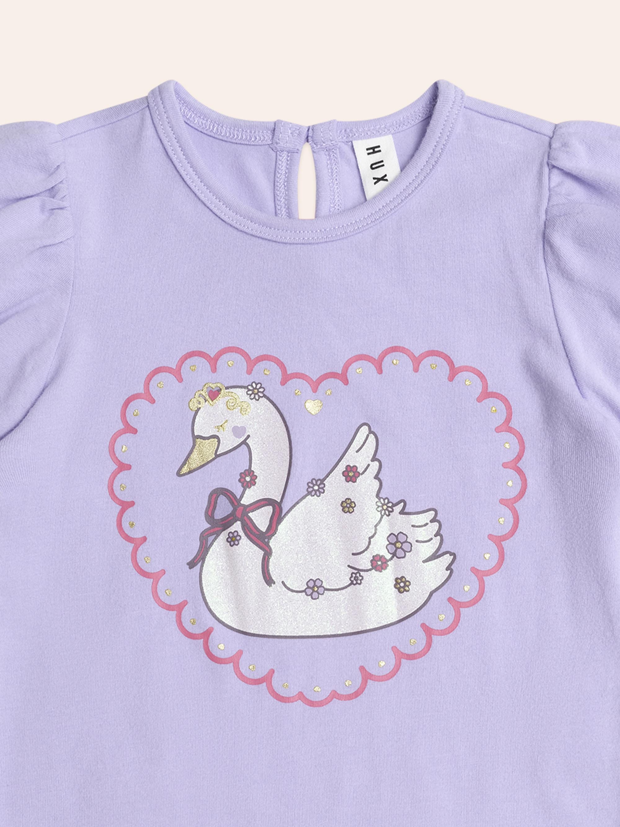 Swan Princess Puff Sleeve Tee T-SHIRT Huxbaby