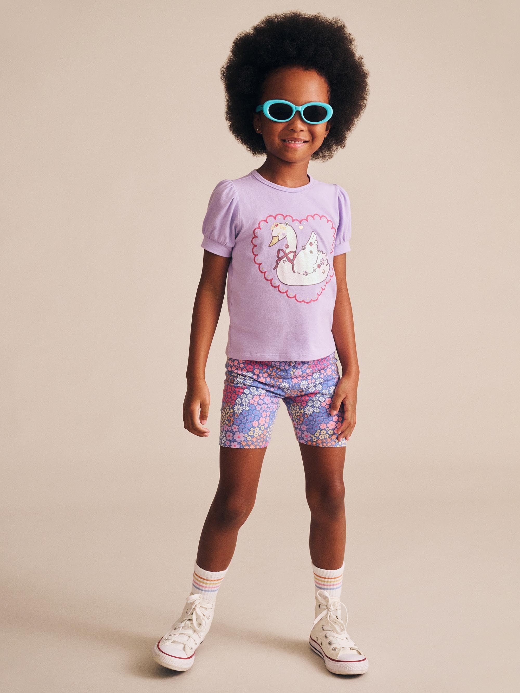 Swan Princess Puff Sleeve Tee T-SHIRT Huxbaby