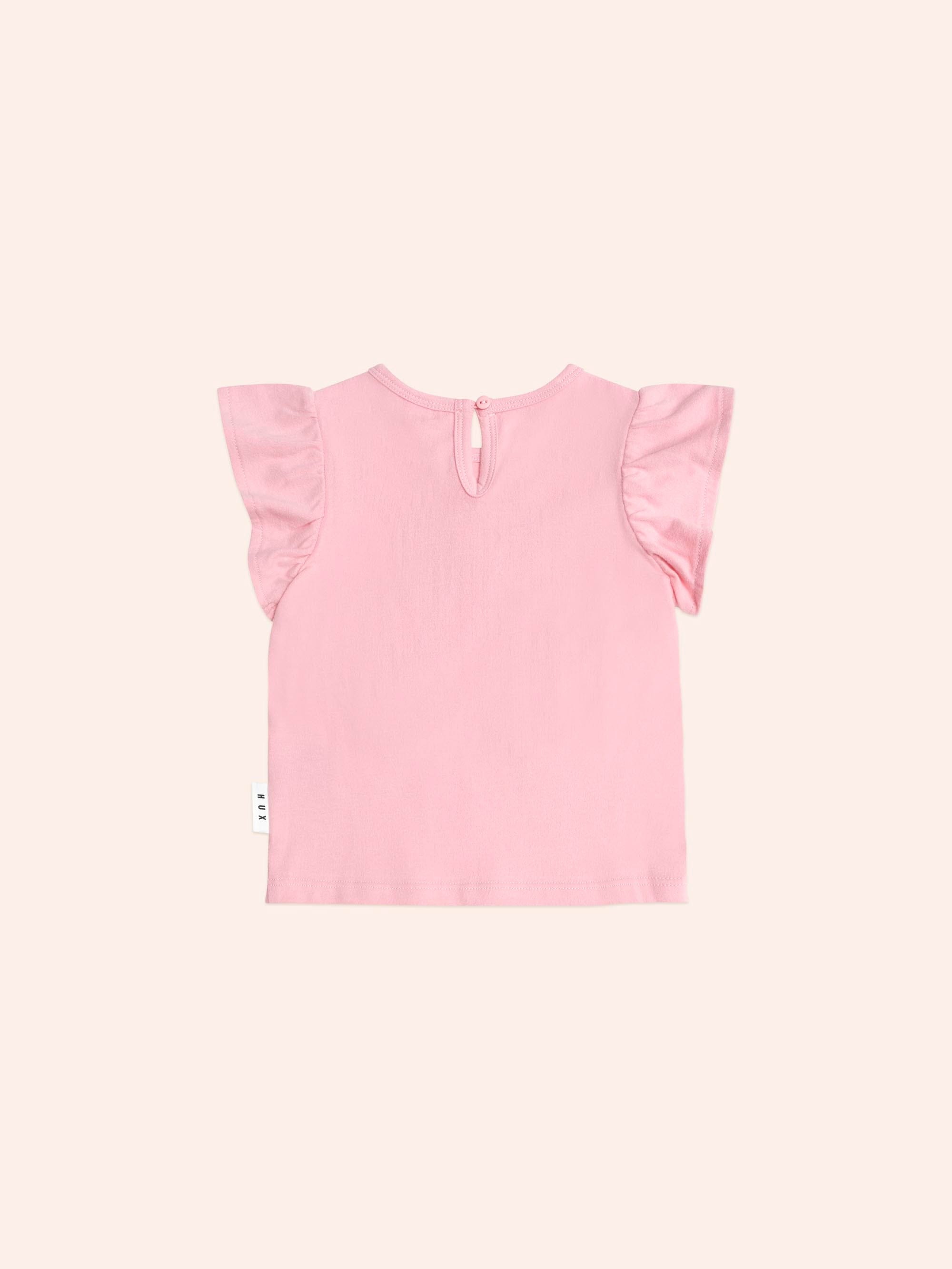 Cherry Heart Frill Tee T-SHIRT Huxbaby
