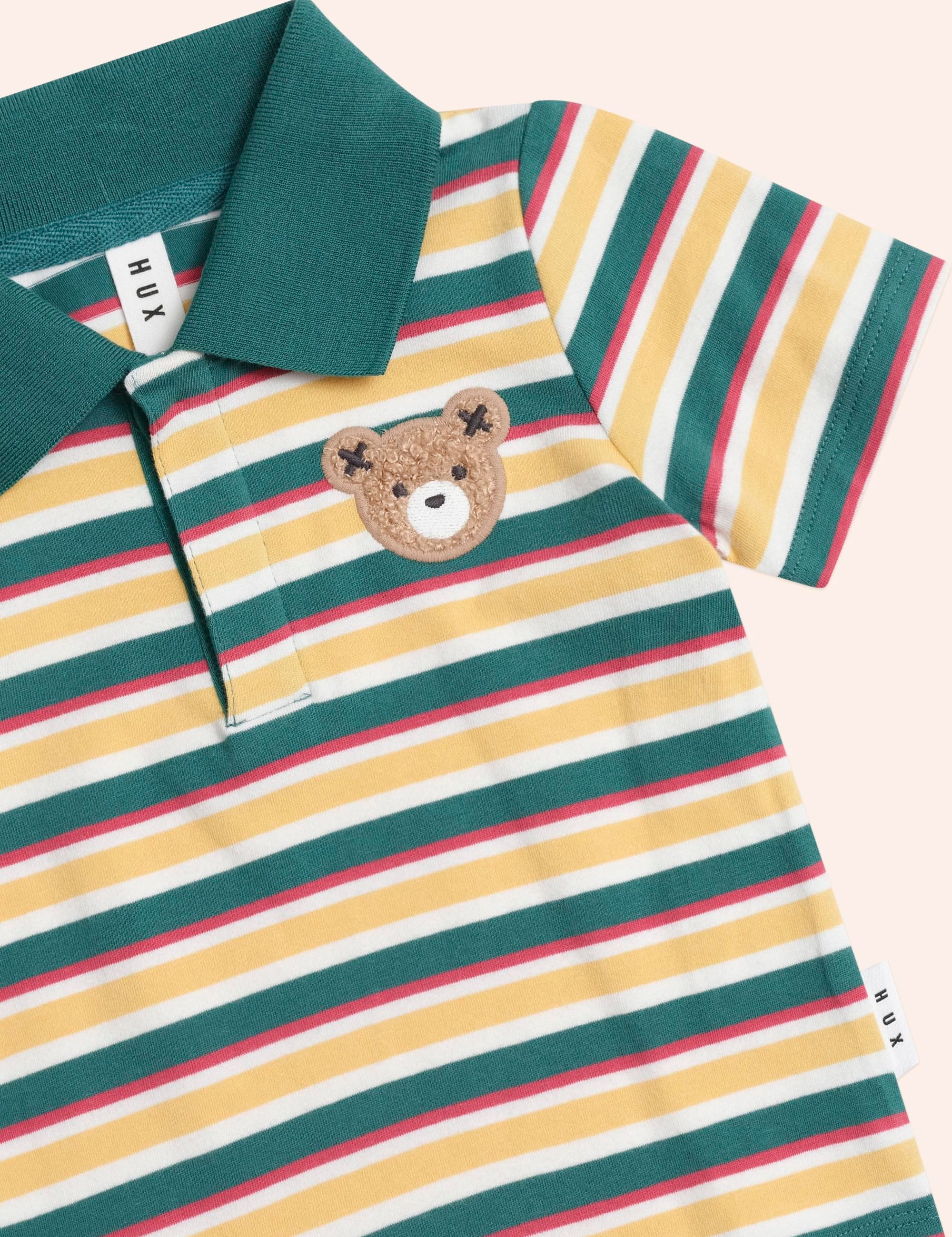 Hux Stripe Polo Tee T-SHIRT Huxbaby