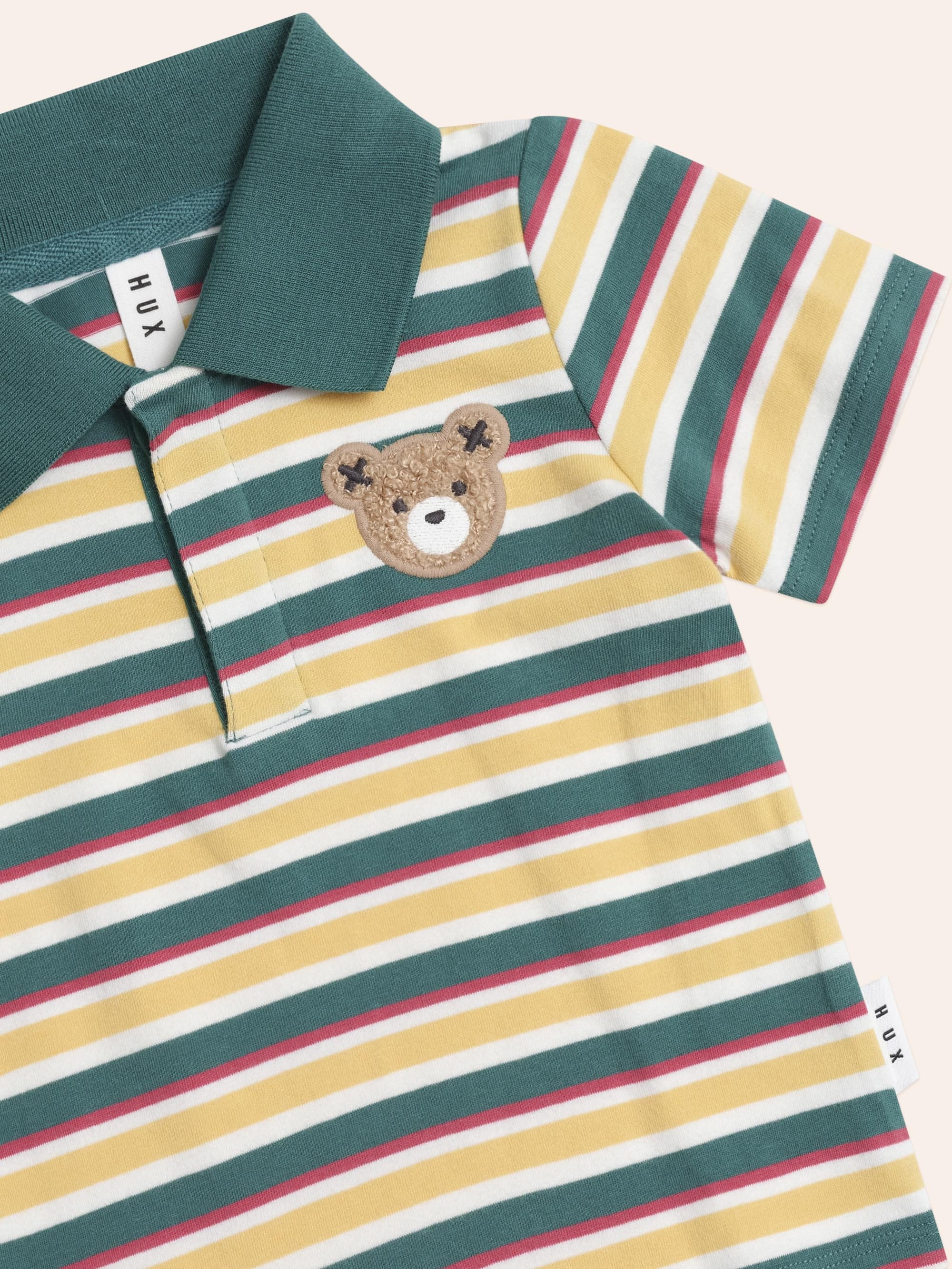 Hux Stripe Polo Tee T-SHIRT Huxbaby