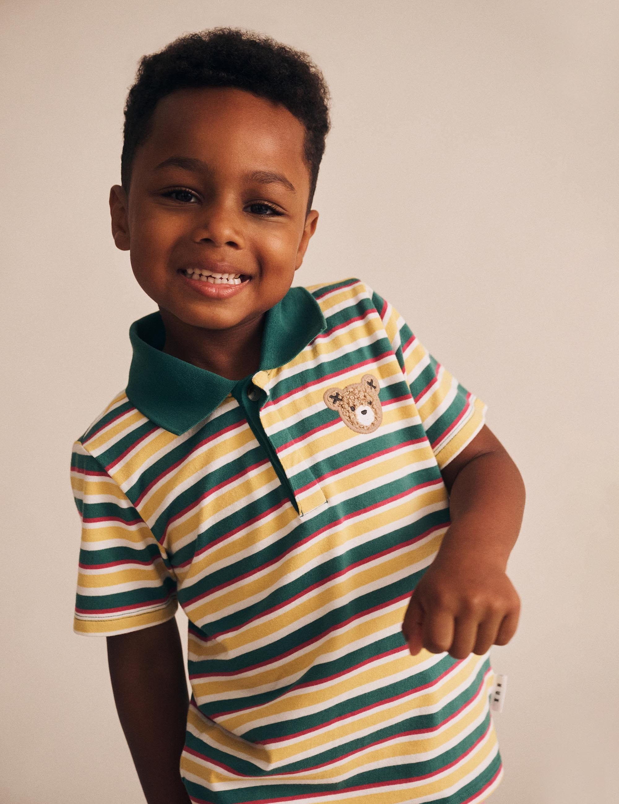 Hux Stripe Polo Tee T-SHIRT Huxbaby