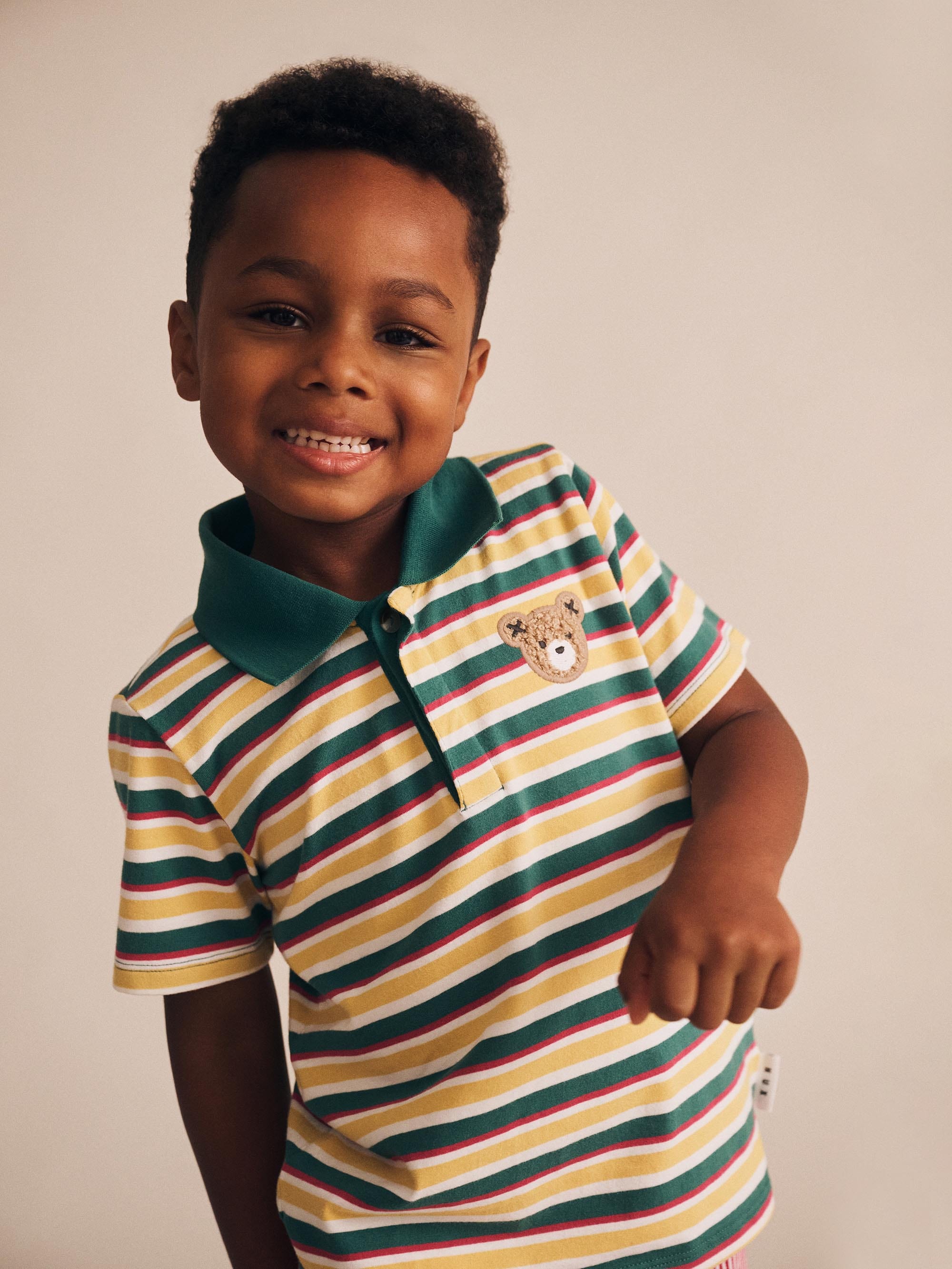 Hux Stripe Polo Tee T-SHIRT Huxbaby