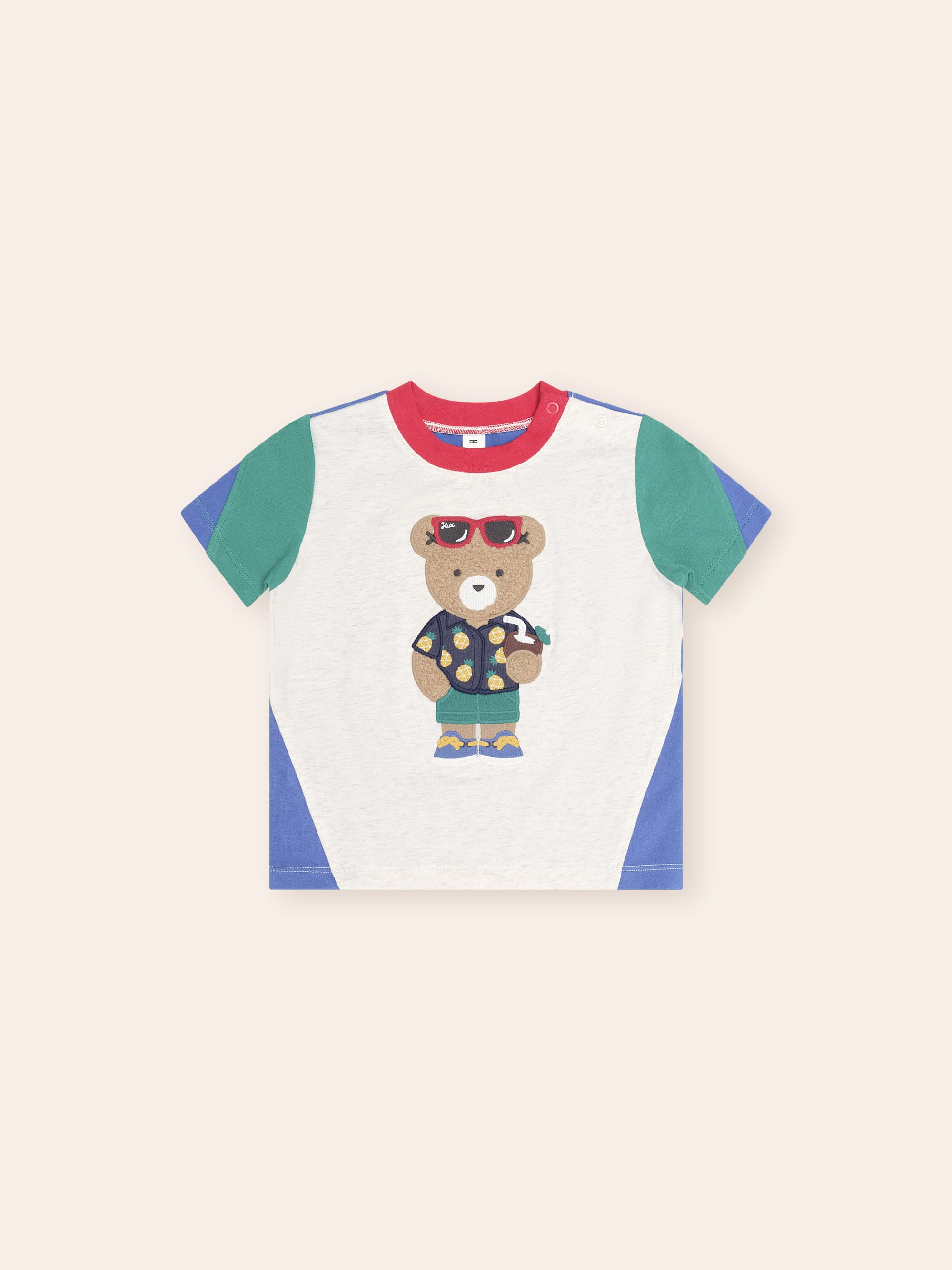 Tropical Hux Spliced Tee T-SHIRT Huxbaby Shopify