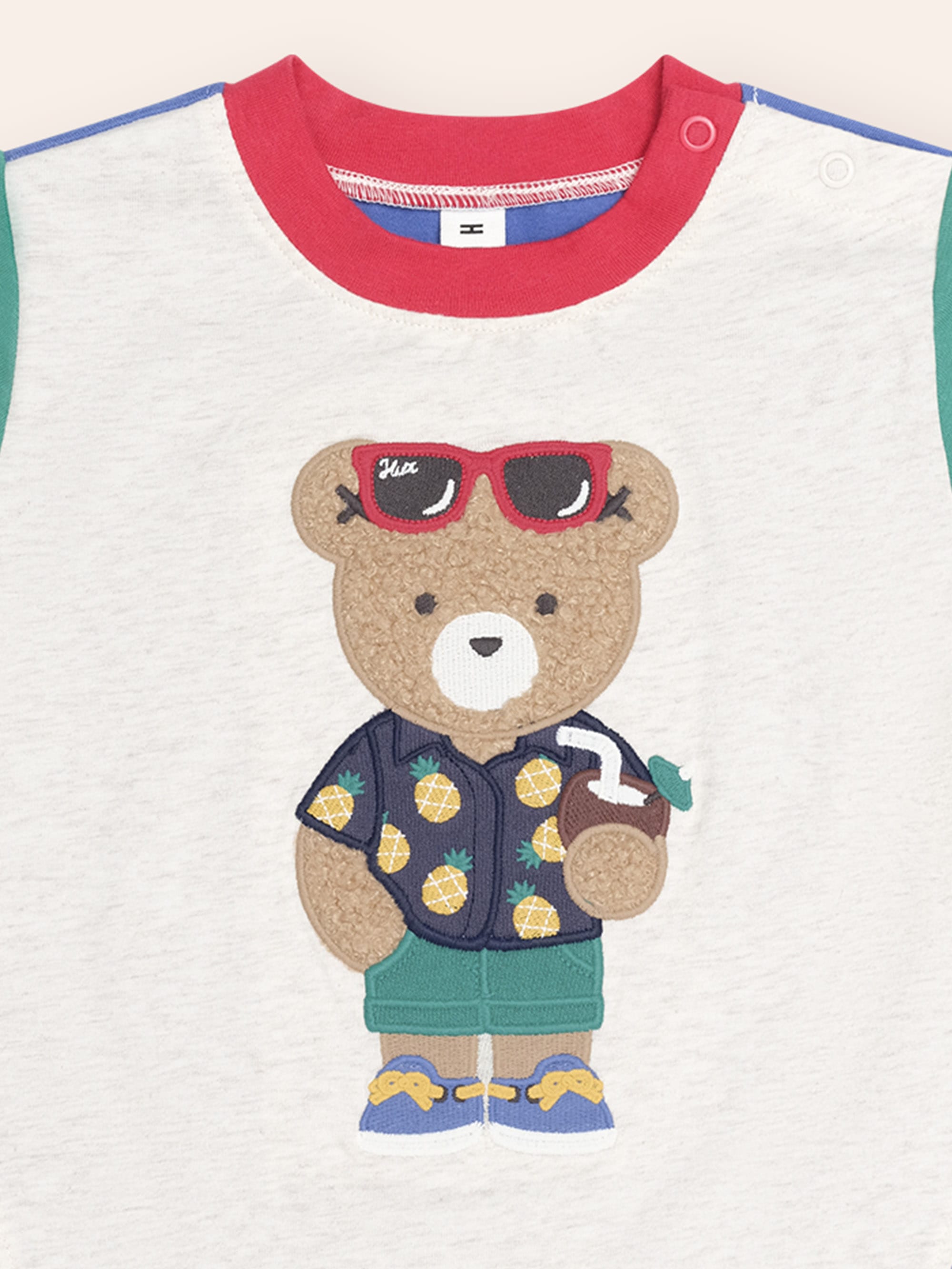 Tropical Hux Spliced Tee T-SHIRT Huxbaby Shopify
