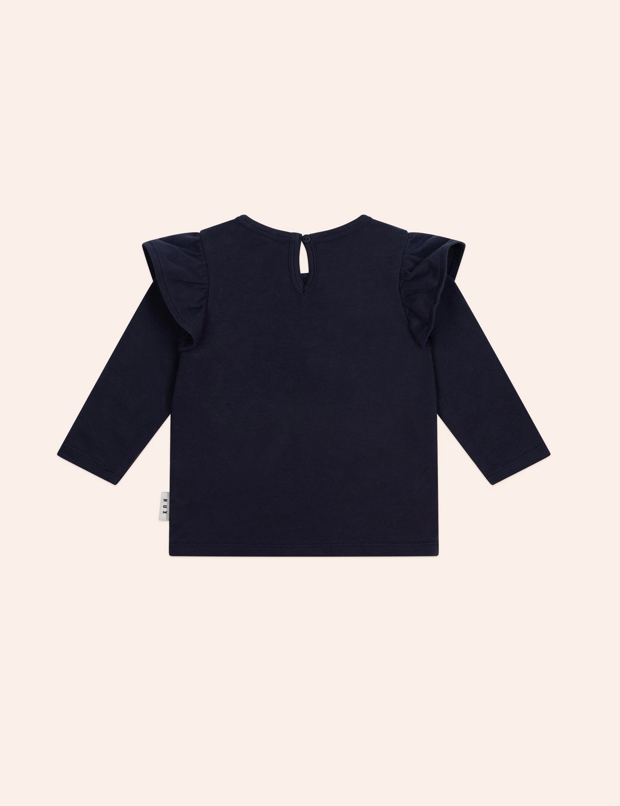 Cherry Heart Frill Top T-SHIRT Huxbaby