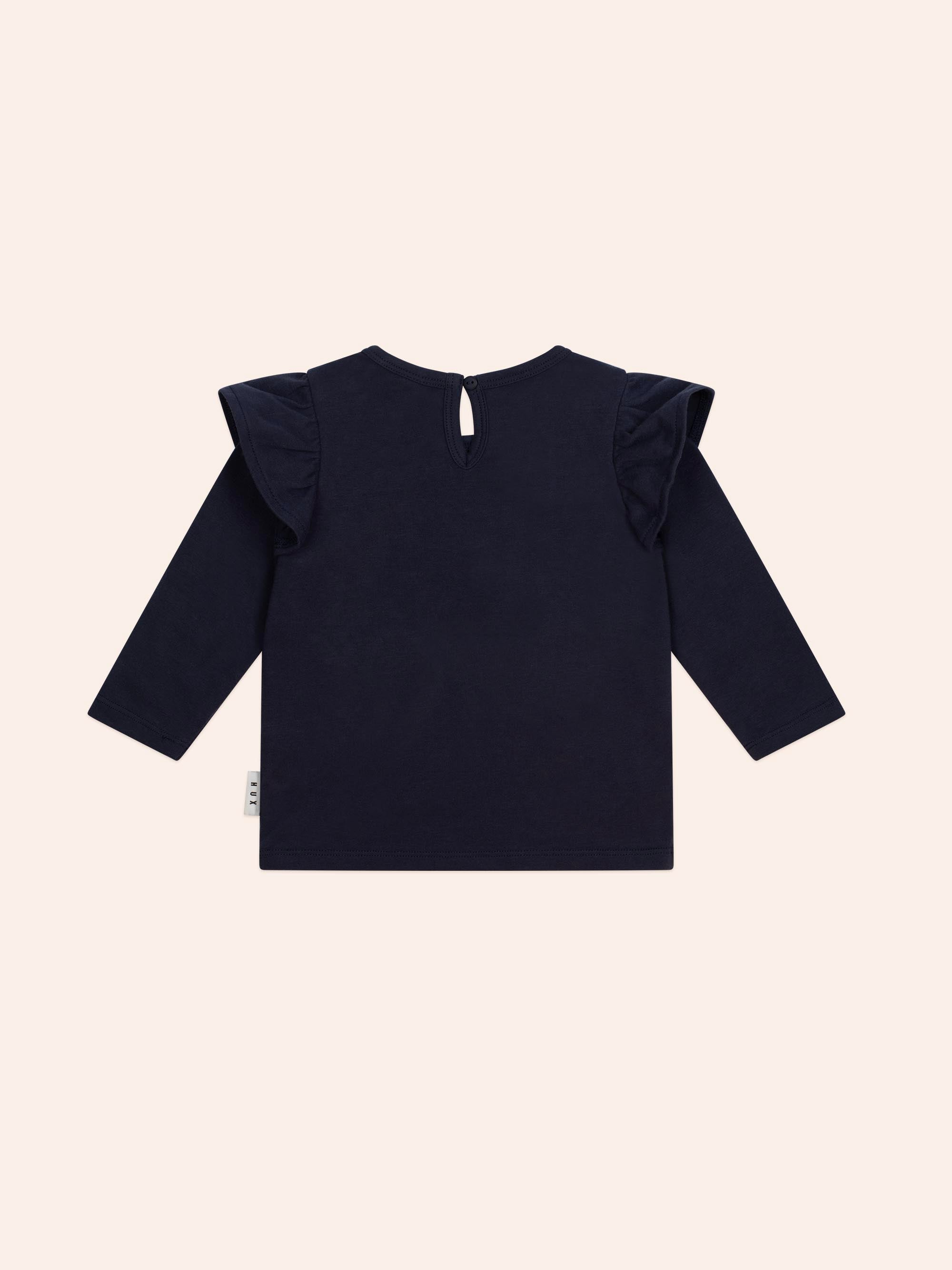 Cherry Heart Frill Top T-SHIRT Huxbaby