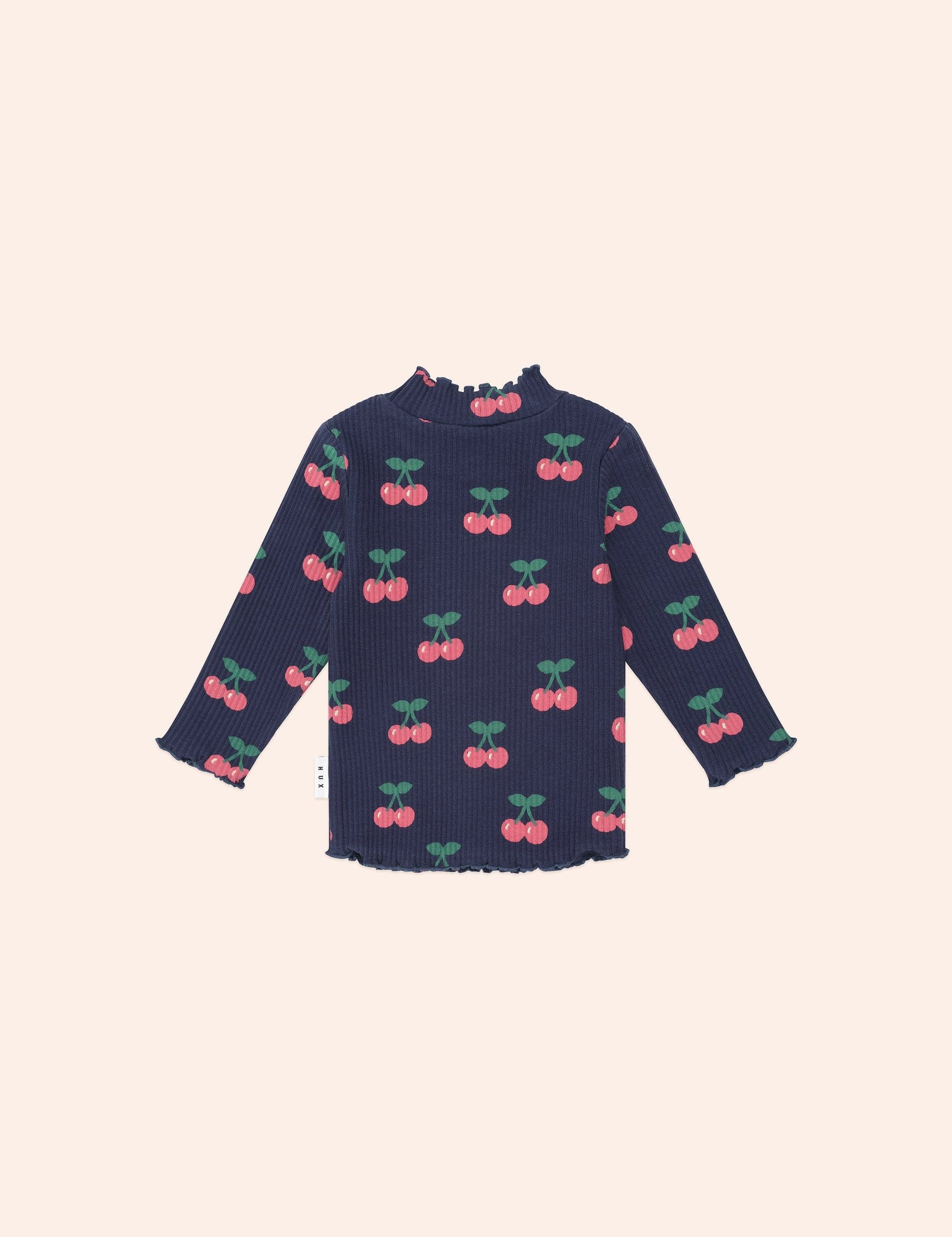 Very Cherry Rib Skivvy TOP LS Huxbaby
