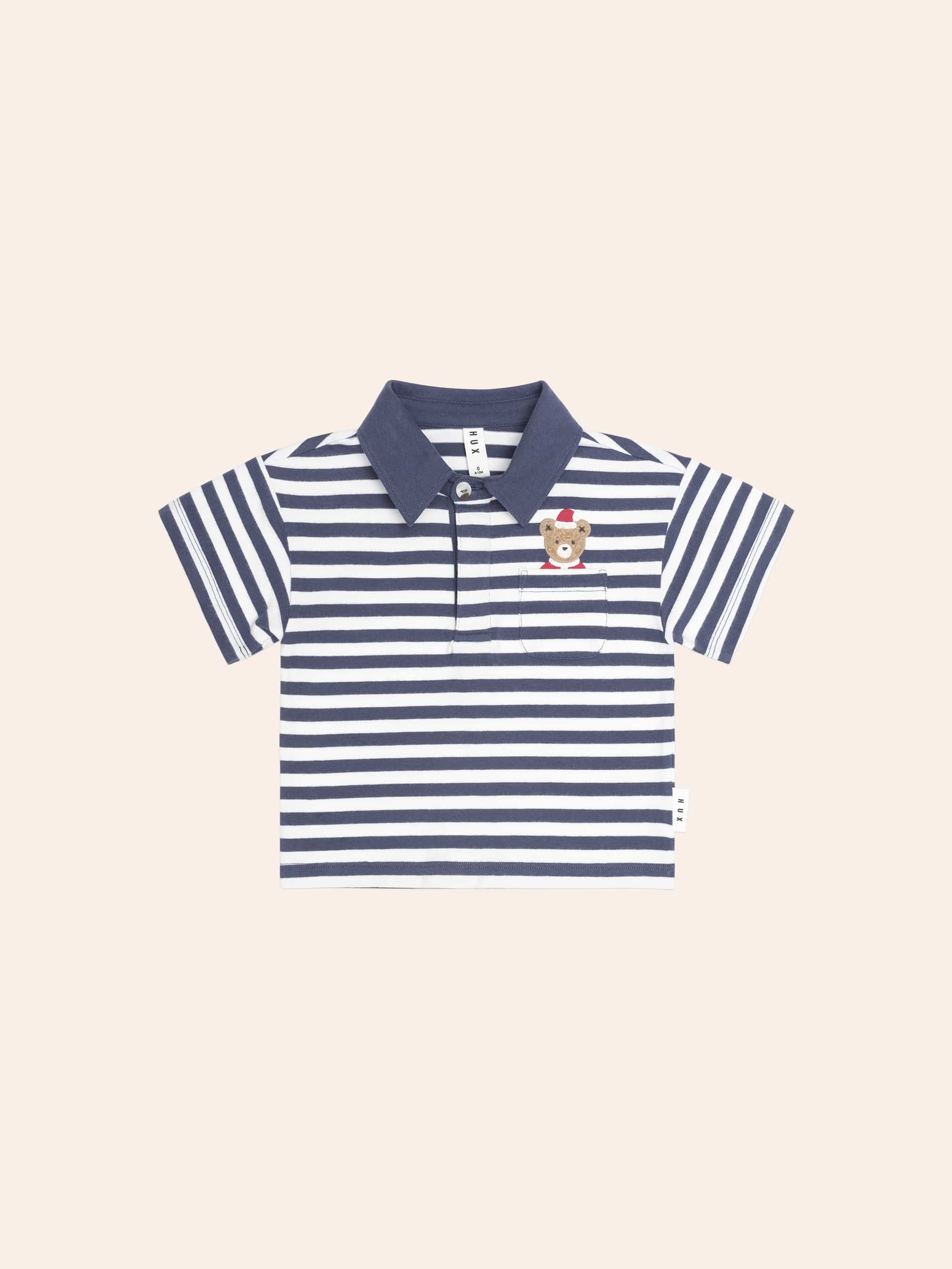 Stripe Father Huxmas Polo T-SHIRT Huxbaby Shopify