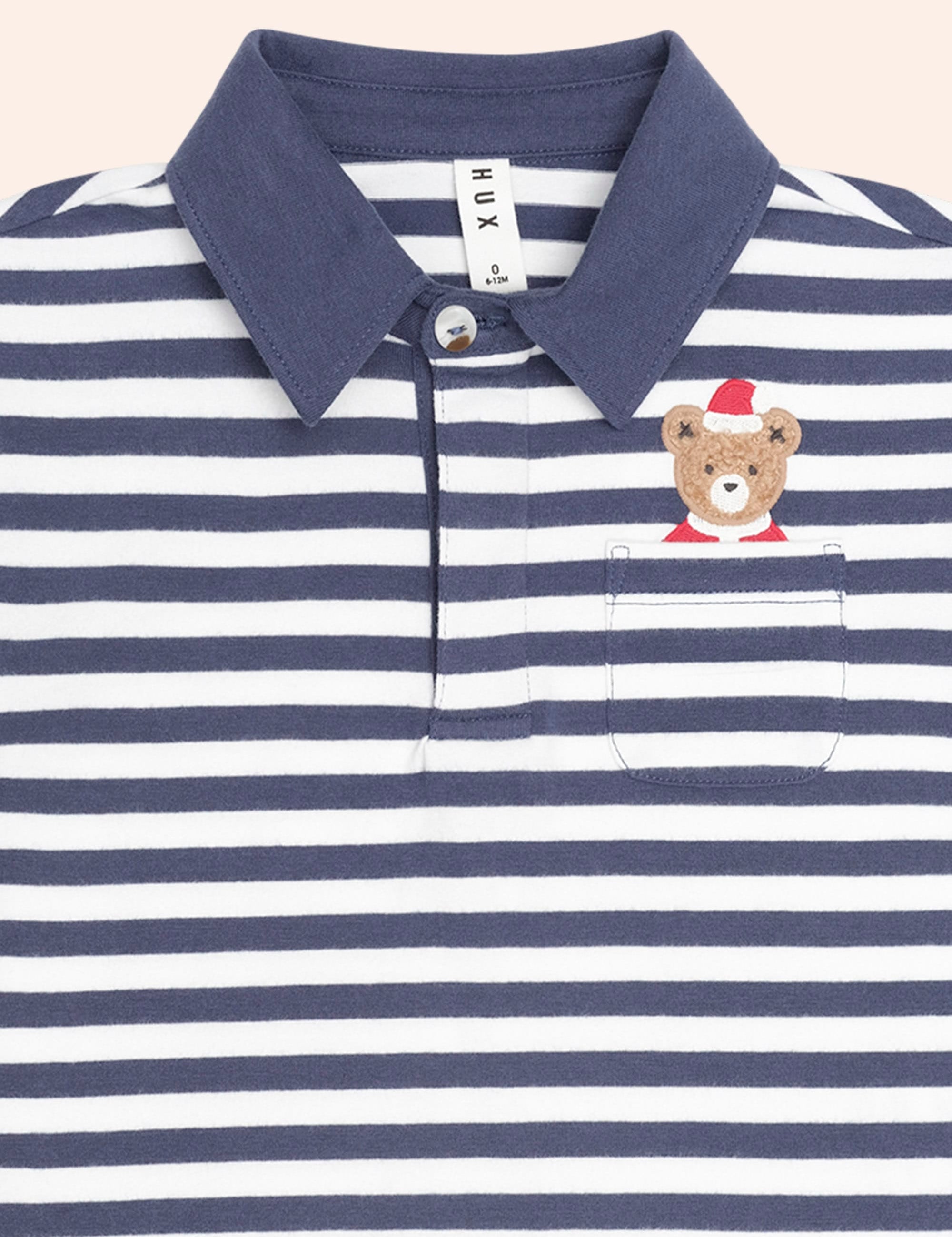 Stripe Father Huxmas Polo T-SHIRT Huxbaby Shopify
