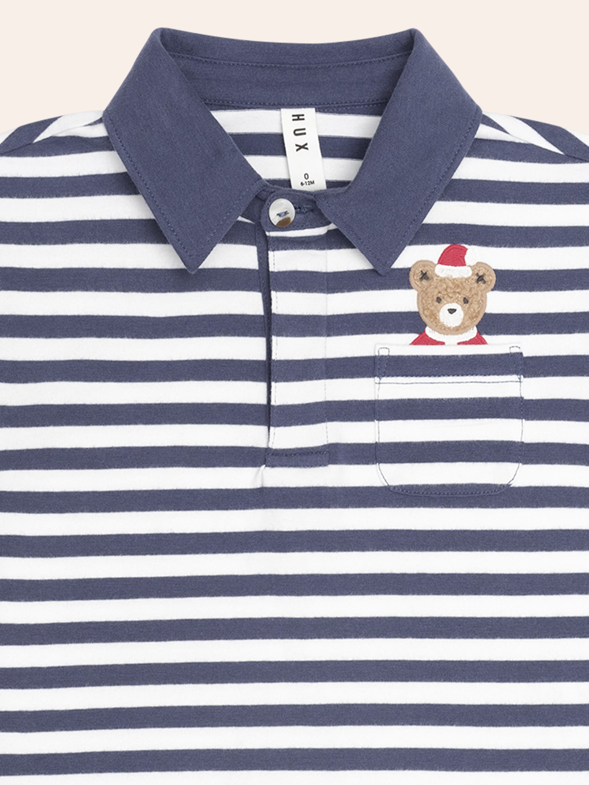 Stripe Father Huxmas Polo T-SHIRT Huxbaby Shopify