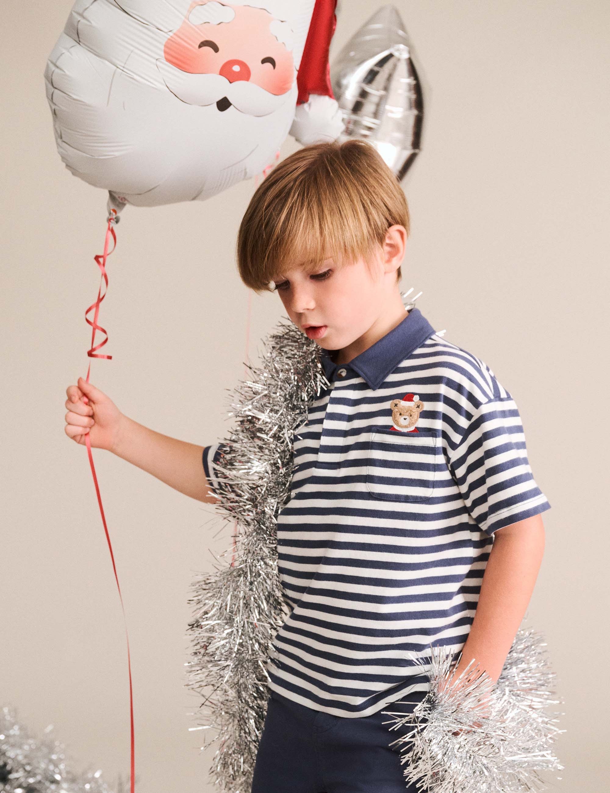 Stripe Father Huxmas Polo T-SHIRT Huxbaby Shopify