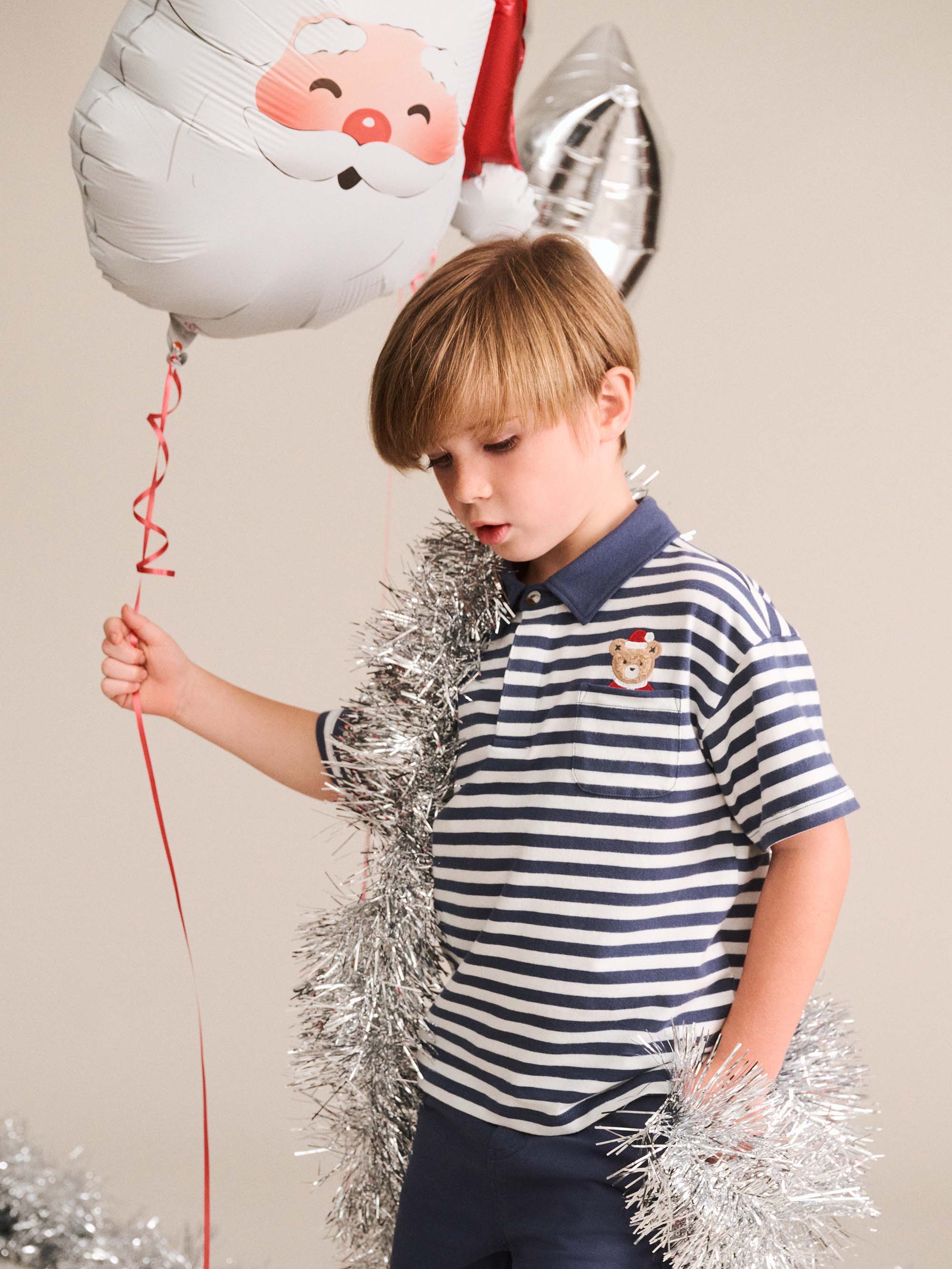 Stripe Father Huxmas Polo T-SHIRT Huxbaby Shopify