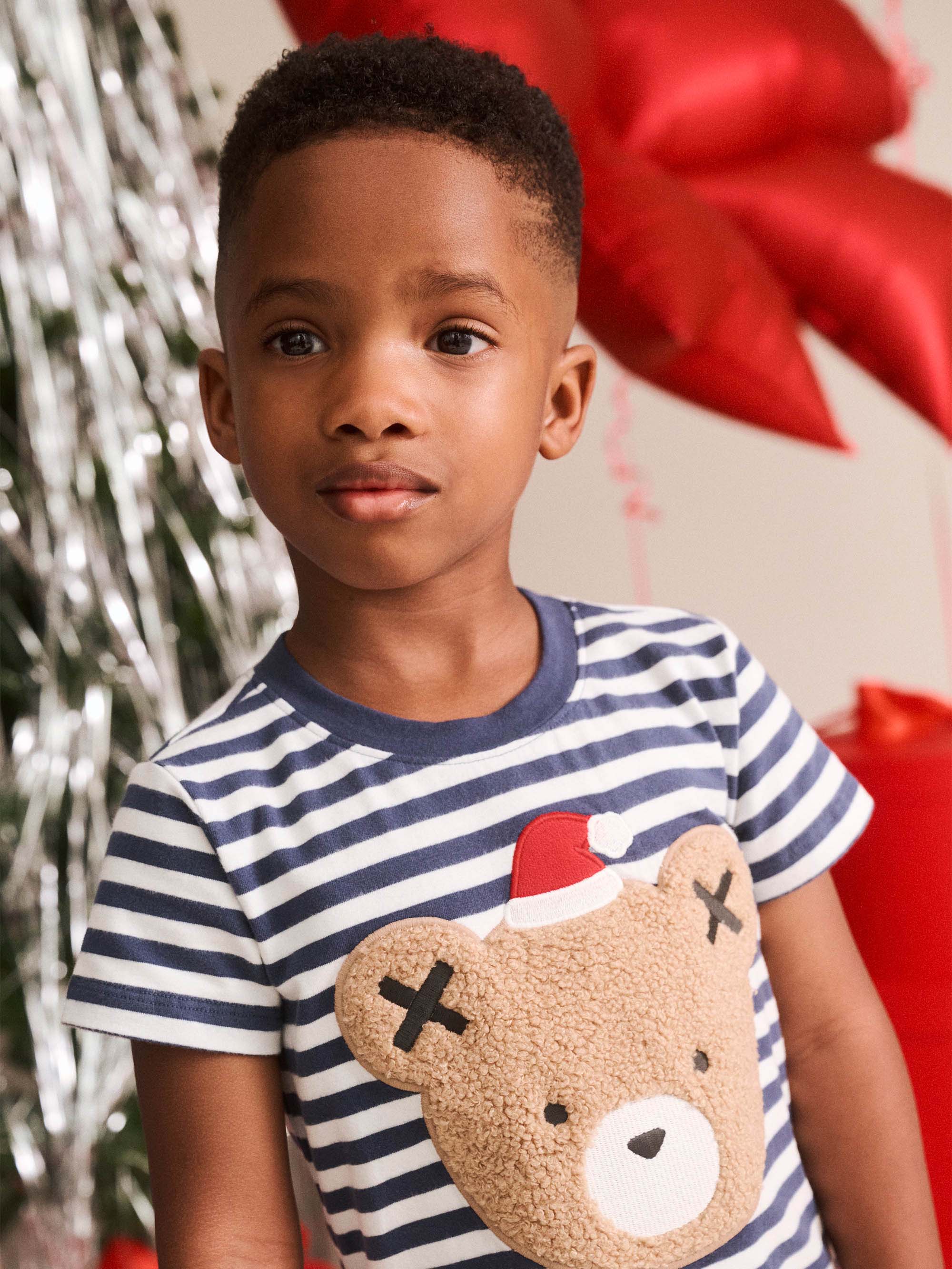 Stripe Festive Huxbear Tee T-SHIRT Huxbaby Shopify