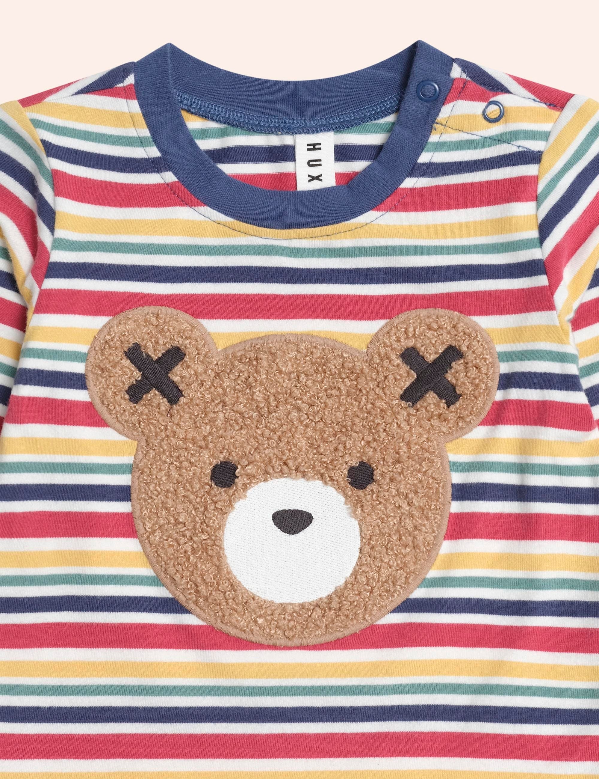 Furry Huxbear Longsleeve Top Vintage Stripe TOP LS Huxbaby