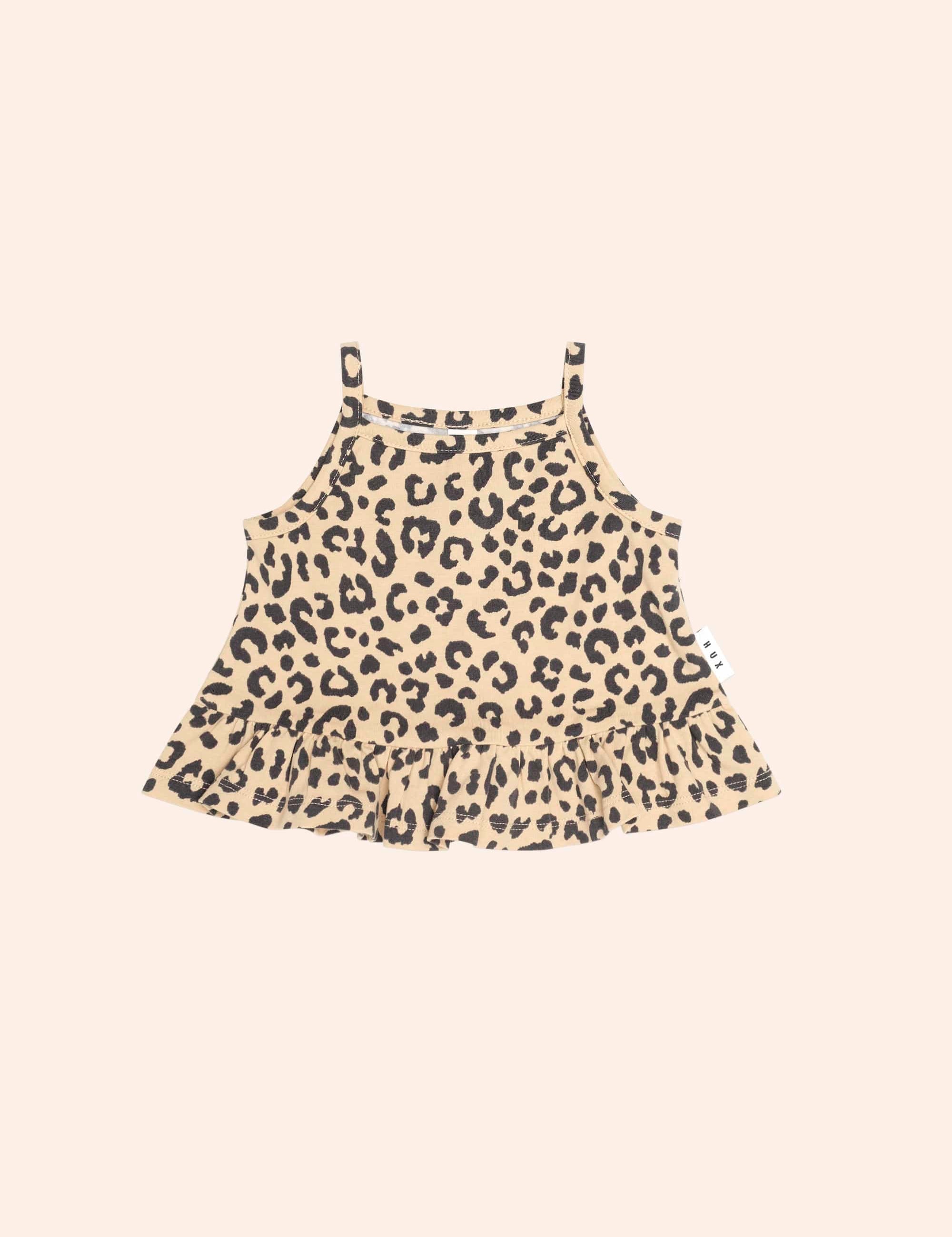Leopard Peplum Tank Top SL TOP Huxbaby Shopify