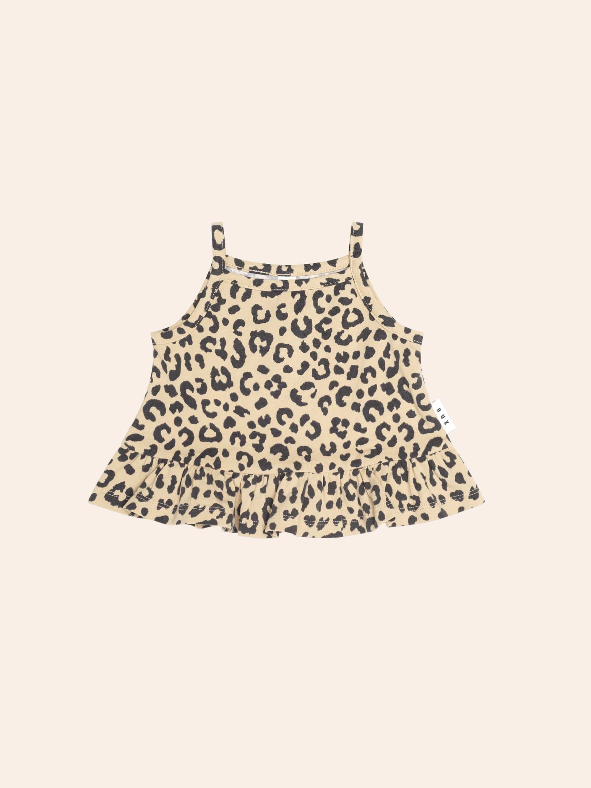Leopard Peplum Tank Top SL TOP Huxbaby Shopify