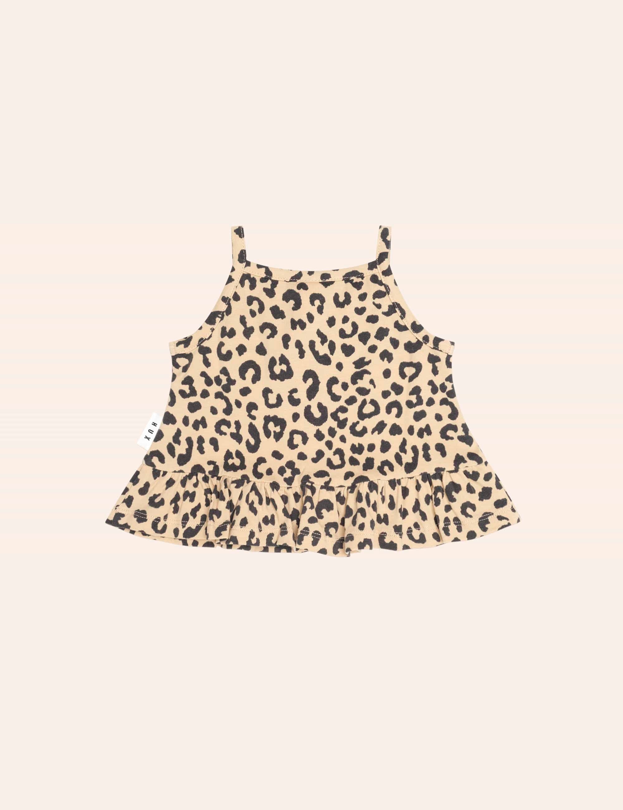 Leopard Peplum Tank Top SL TOP Huxbaby Shopify