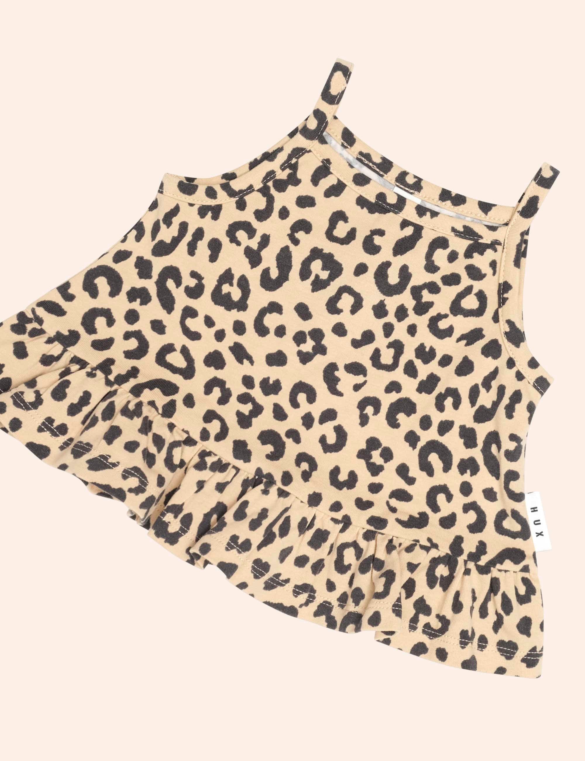 Leopard Peplum Tank Top SL TOP Huxbaby Shopify