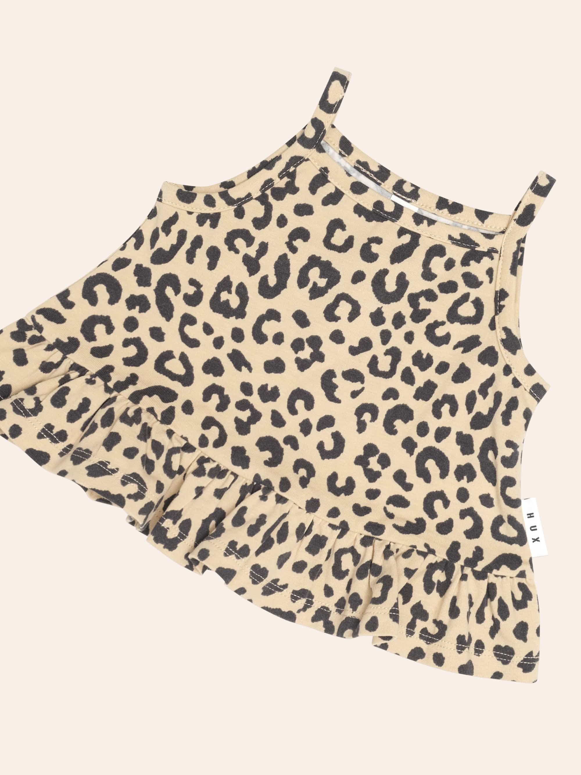 Leopard Peplum Tank Top SL TOP Huxbaby Shopify