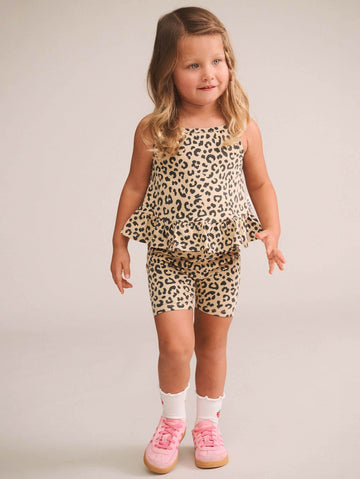 Leopard Peplum Tank Top SL TOP Huxbaby Shopify