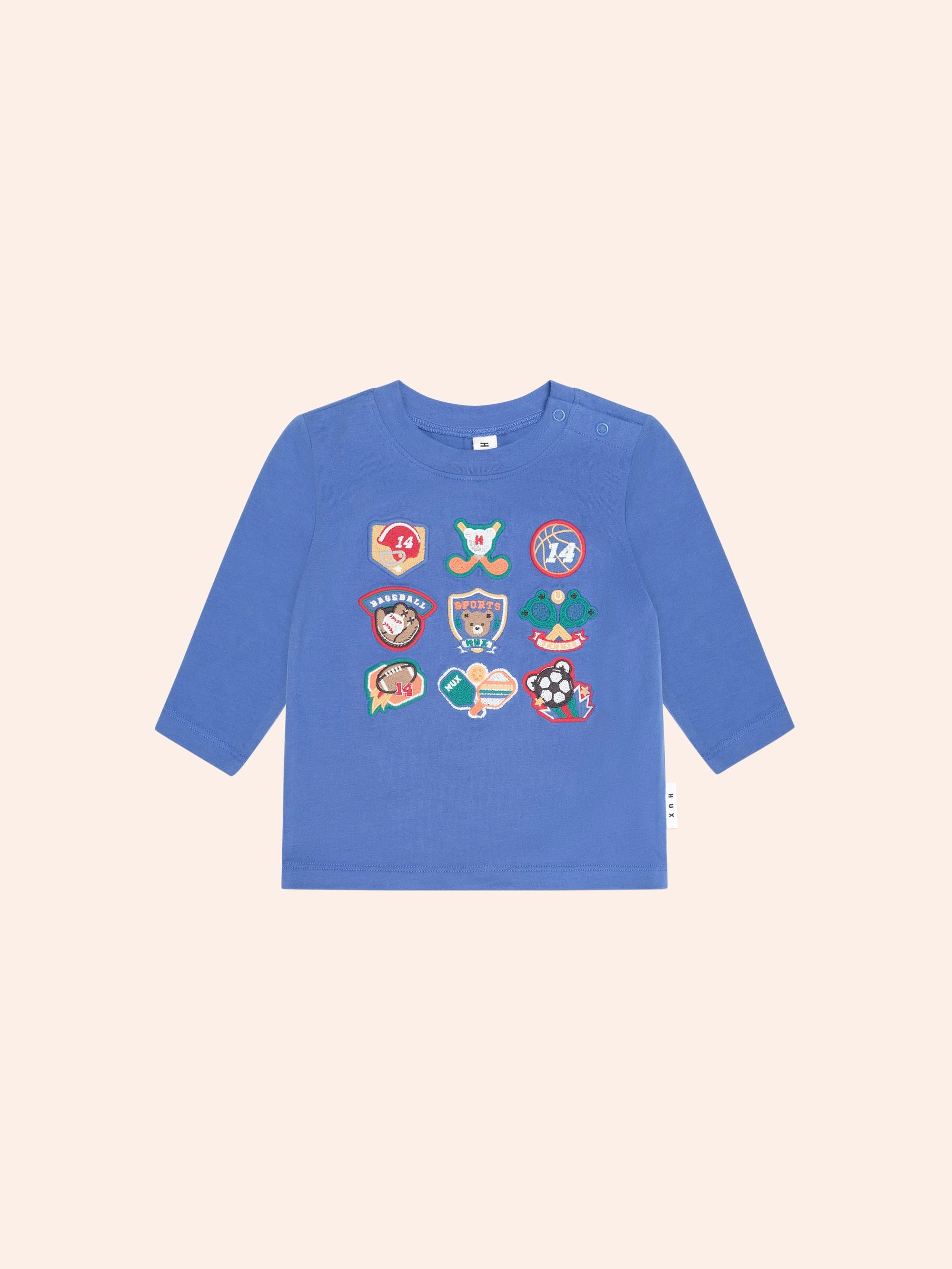 Vintage Sport Hux Embroidered Tee TOP LS Huxbaby Shopify