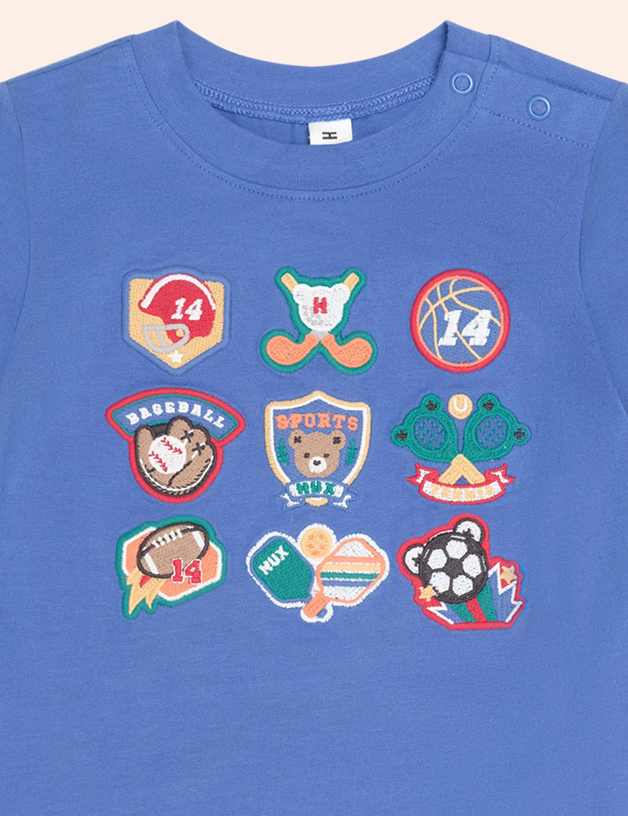 Vintage Sport Hux Embroidered Tee TOP LS Huxbaby Shopify