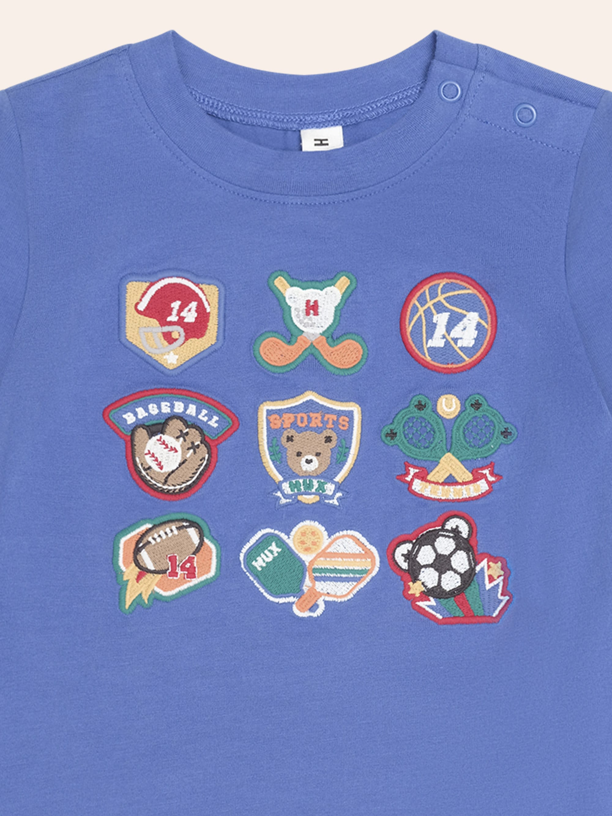 Vintage Sport Hux Embroidered Tee TOP LS Huxbaby Shopify