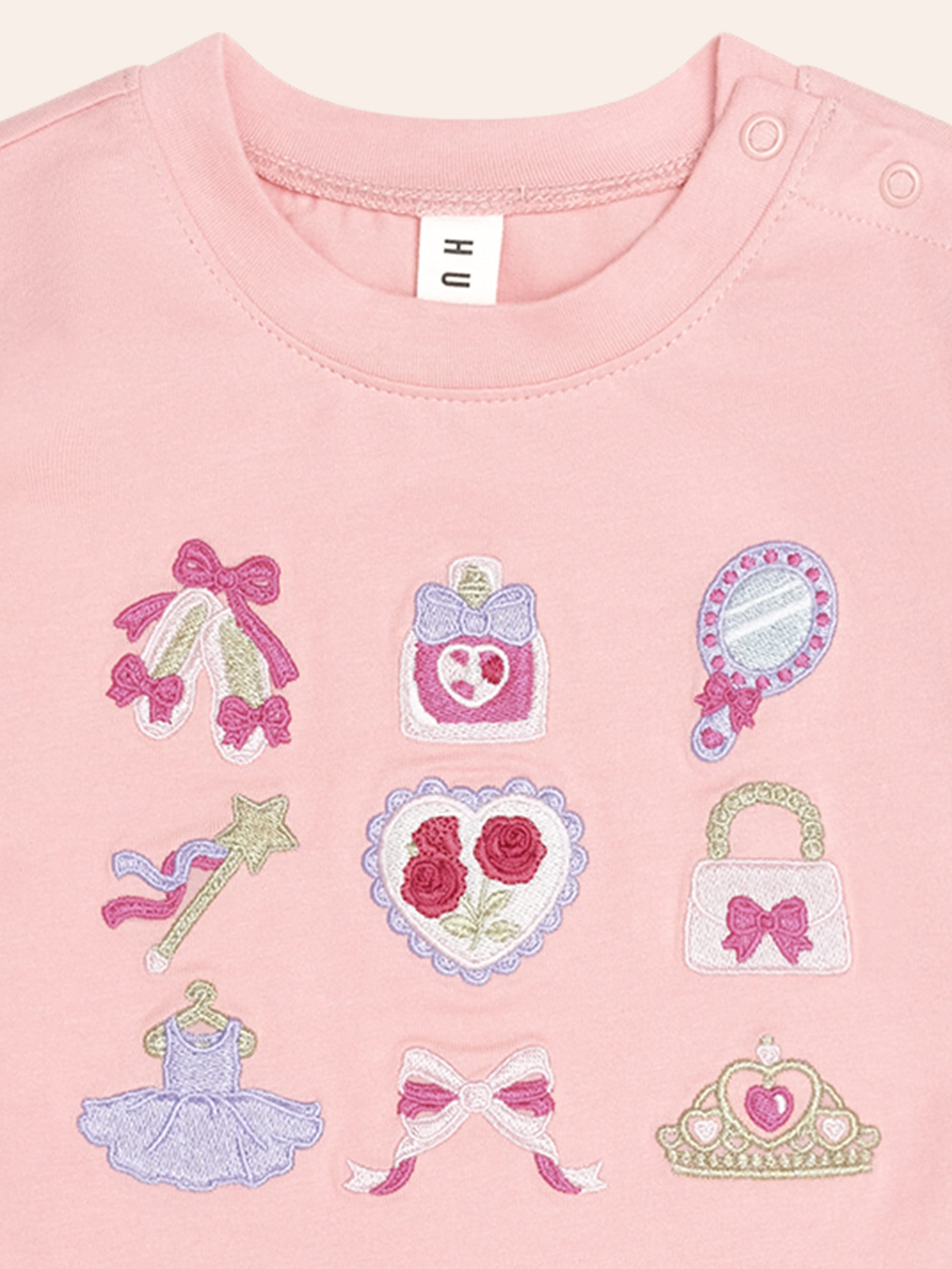 Ballerina Hux Embroidered Tee TOP LS Huxbaby Shopify