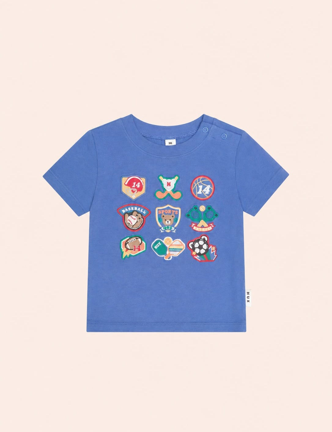 Vintage Sport Hux Embroidered Tee S/Slv T-SHIRT Huxbaby Shopify
