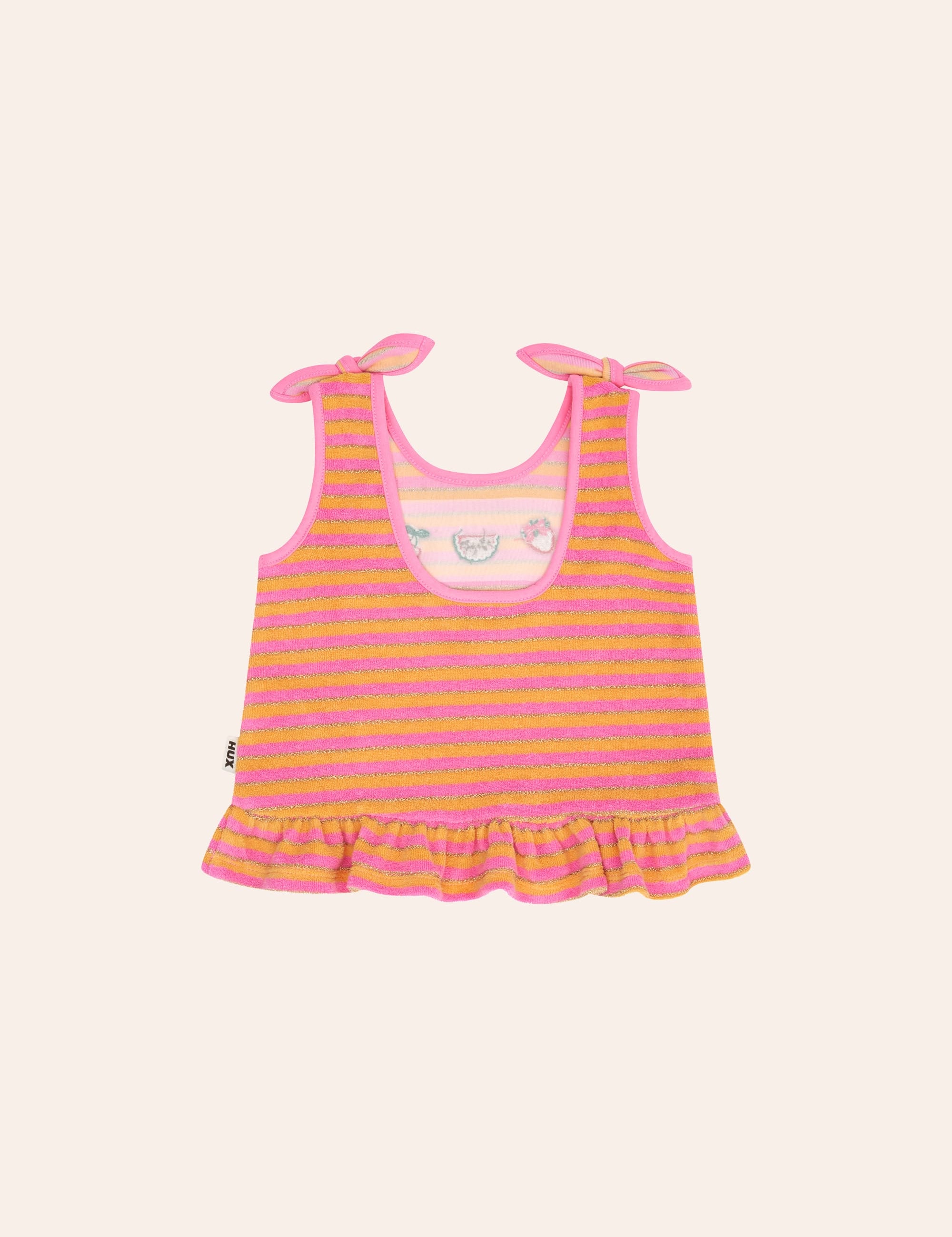 Tropical Fruit Stripe Top T-SHIRT Huxbaby Shopify