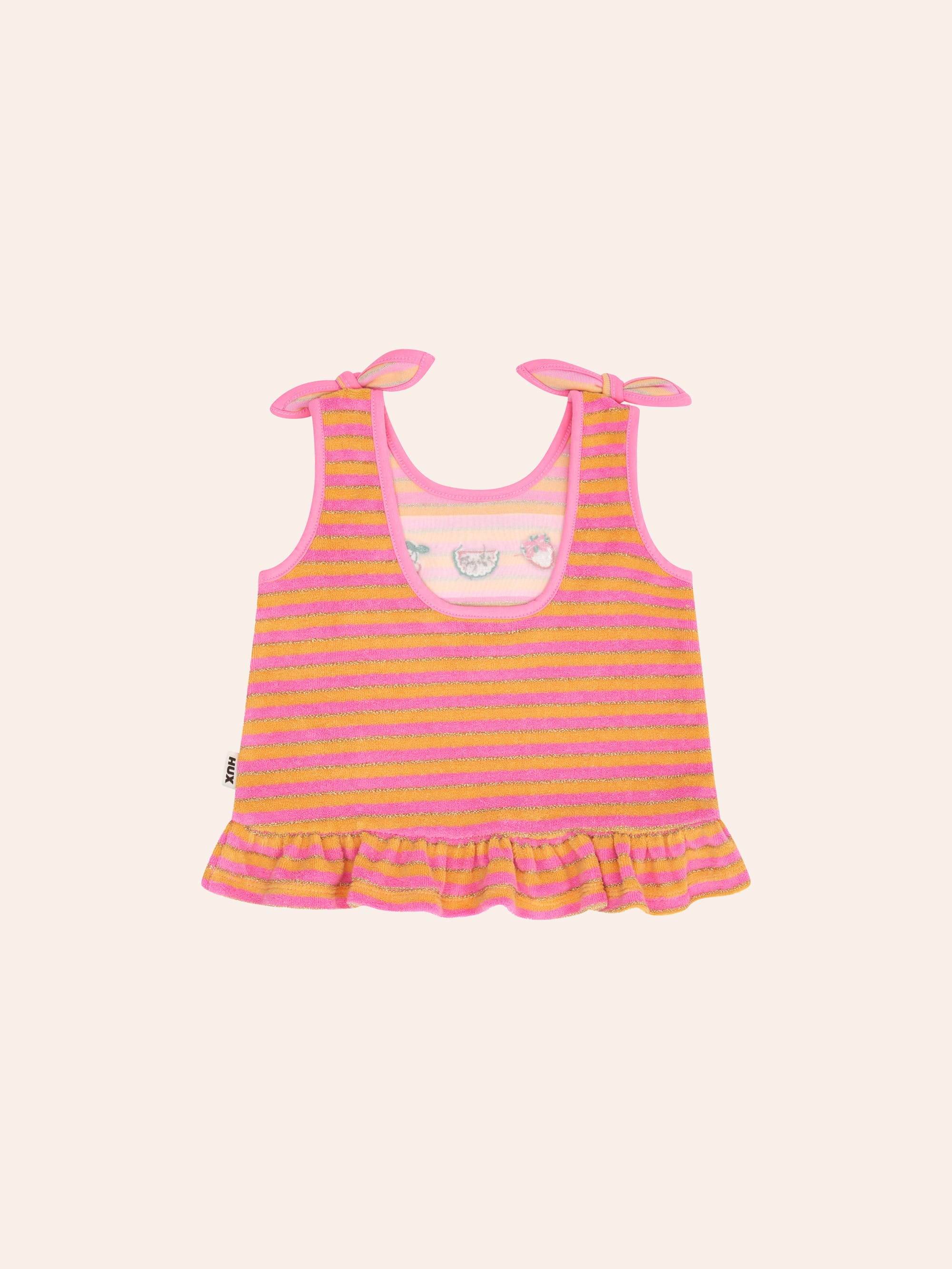Tropical Fruit Stripe Top T-SHIRT Huxbaby Shopify
