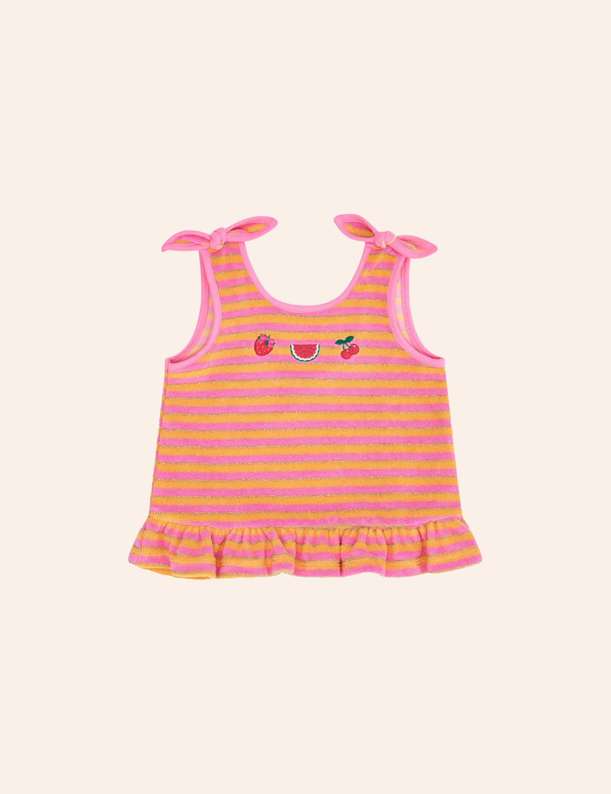 Tropical Fruit Stripe Top T-SHIRT Huxbaby Shopify