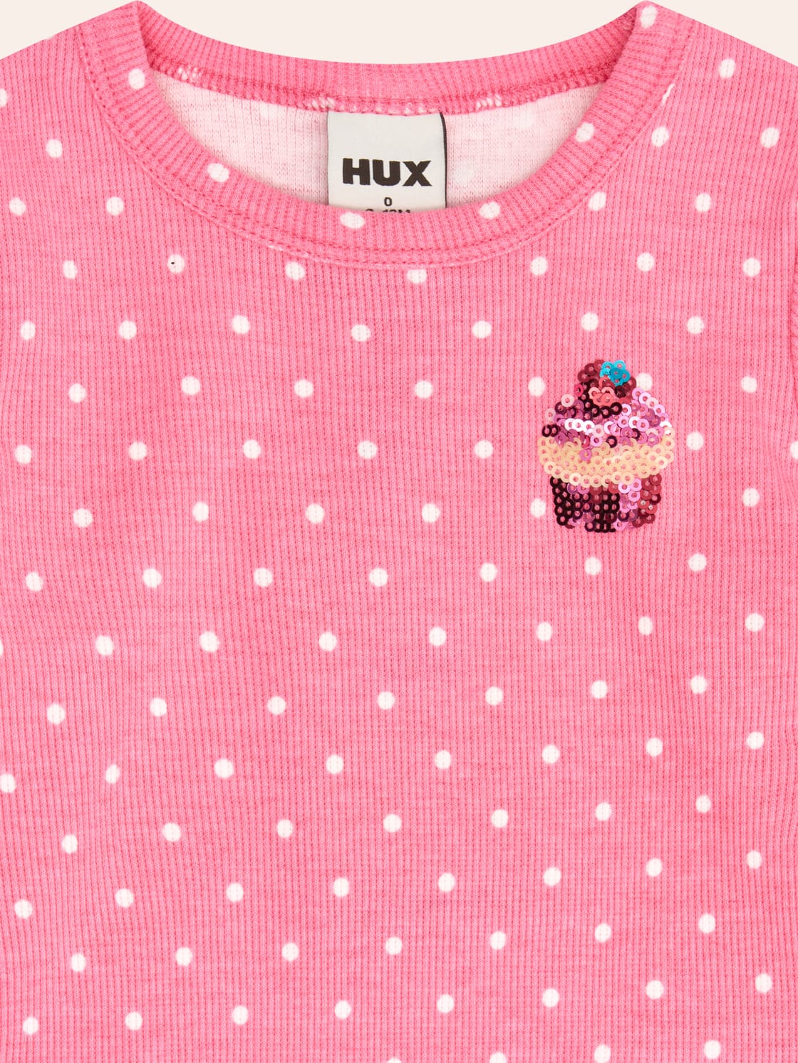 Icing On The Cupcake Polka Dot Rib Tee T-SHIRT Huxbaby Shopify