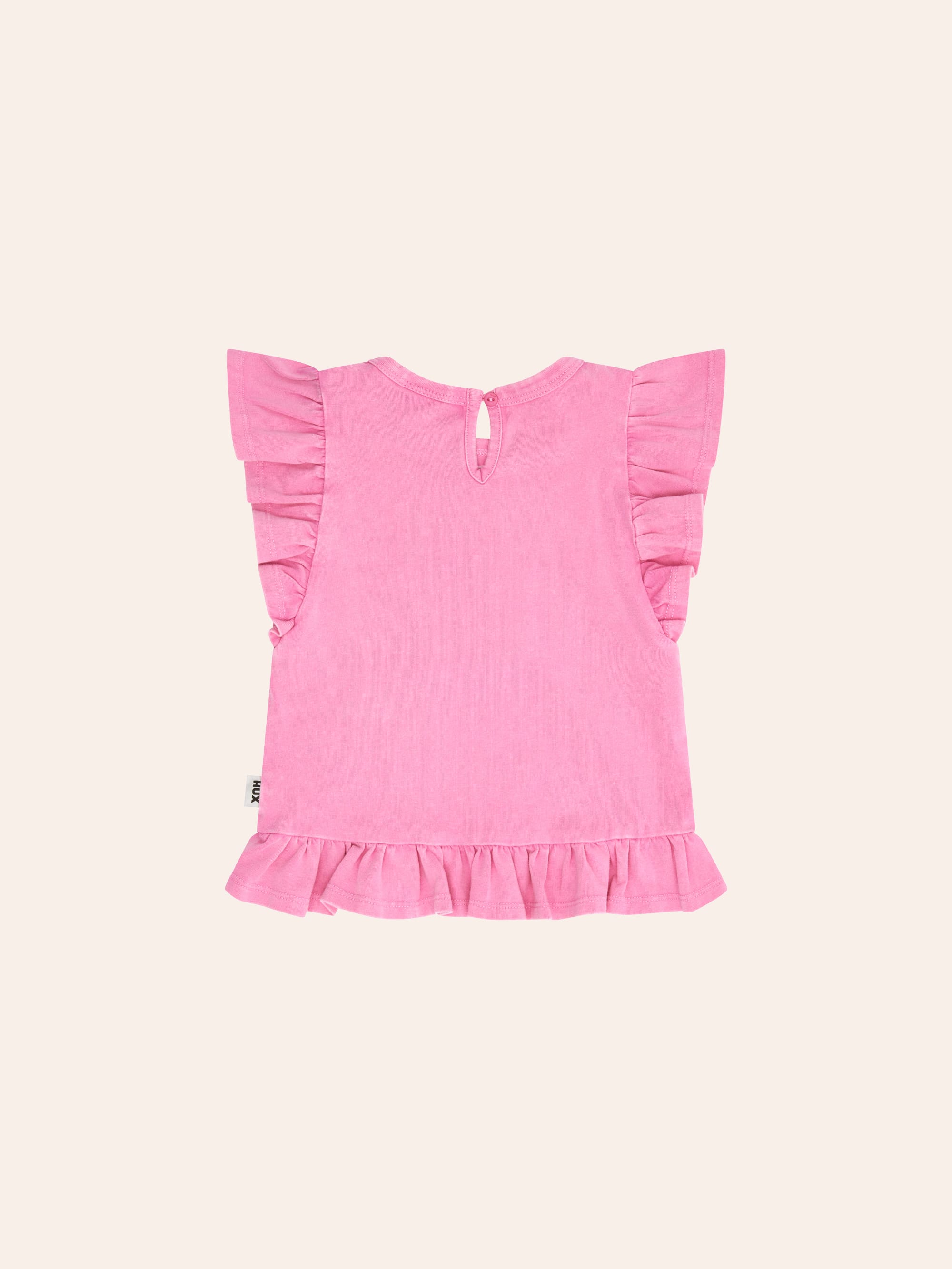 Tutti Frutti Frill Peplum Tee T-SHIRT Huxbaby Shopify
