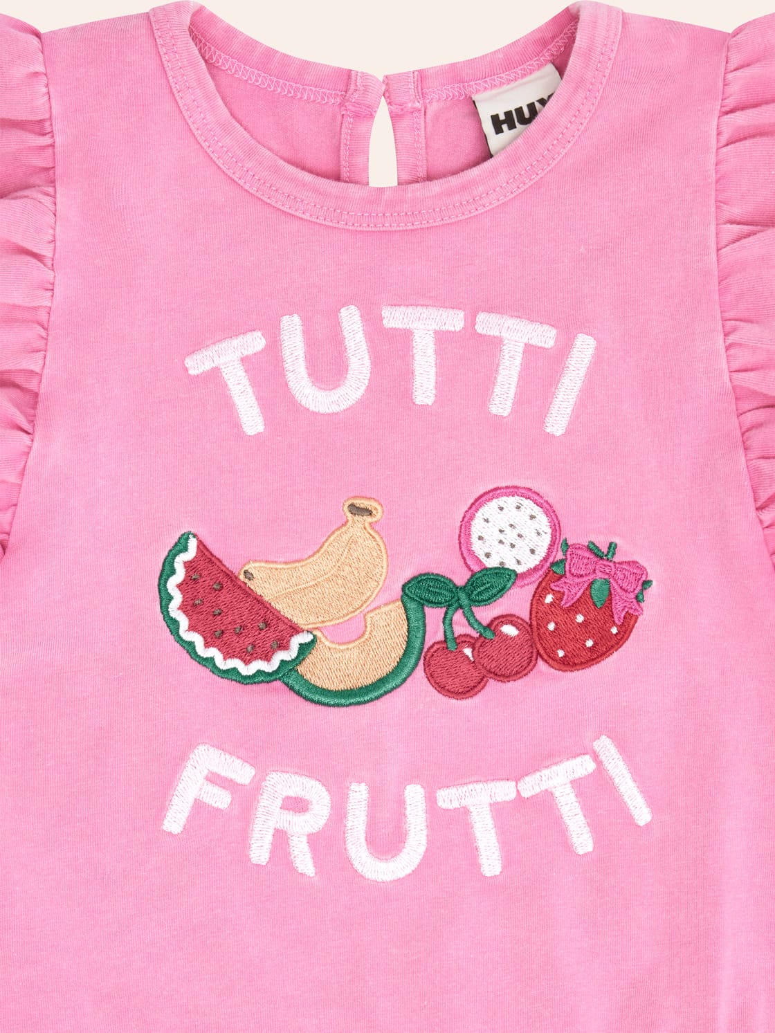 Tutti Frutti Frill Peplum Tee T-SHIRT Huxbaby Shopify