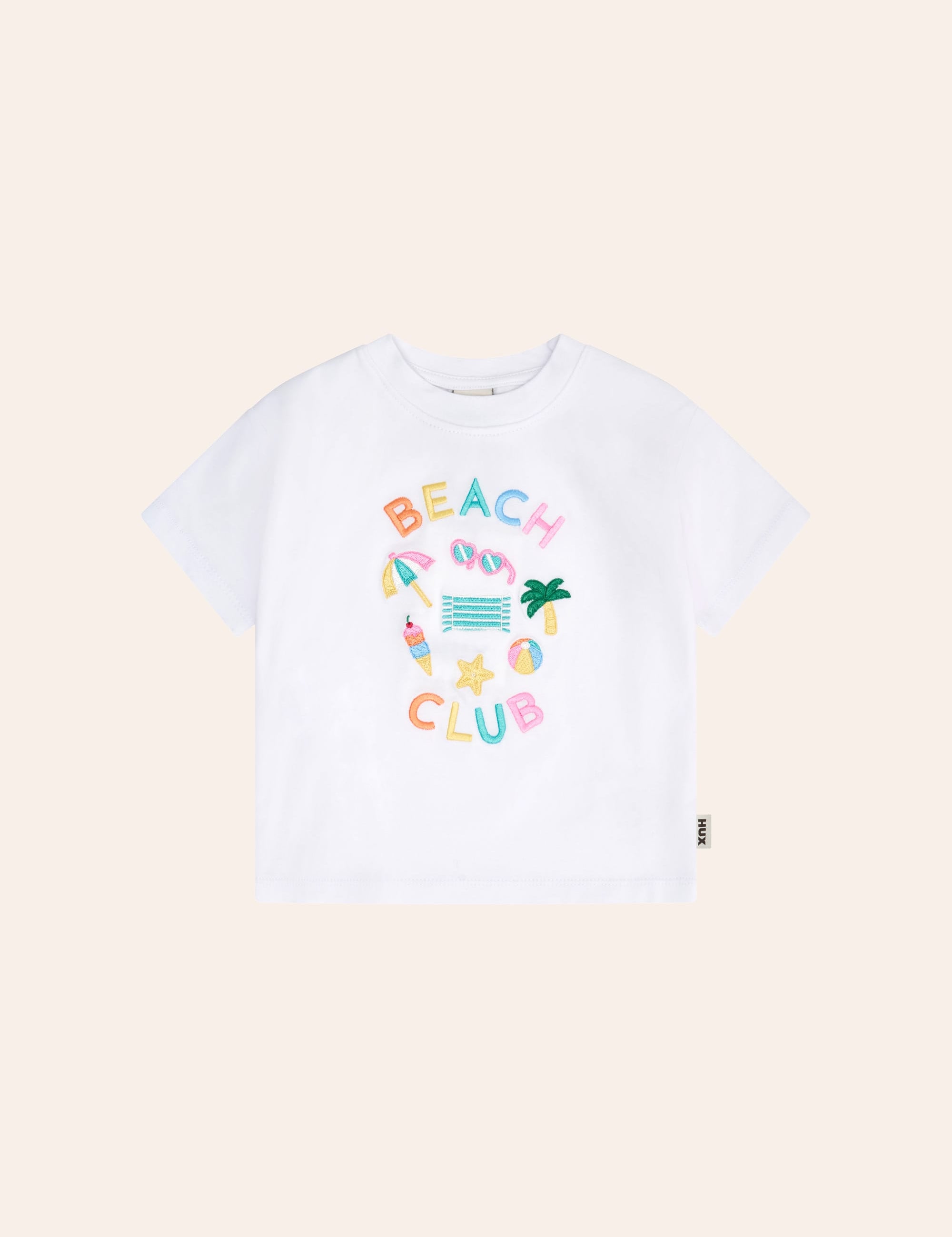 Beach Club 7 Emb Drop Shoulder Tee T-SHIRT Huxbaby Shopify