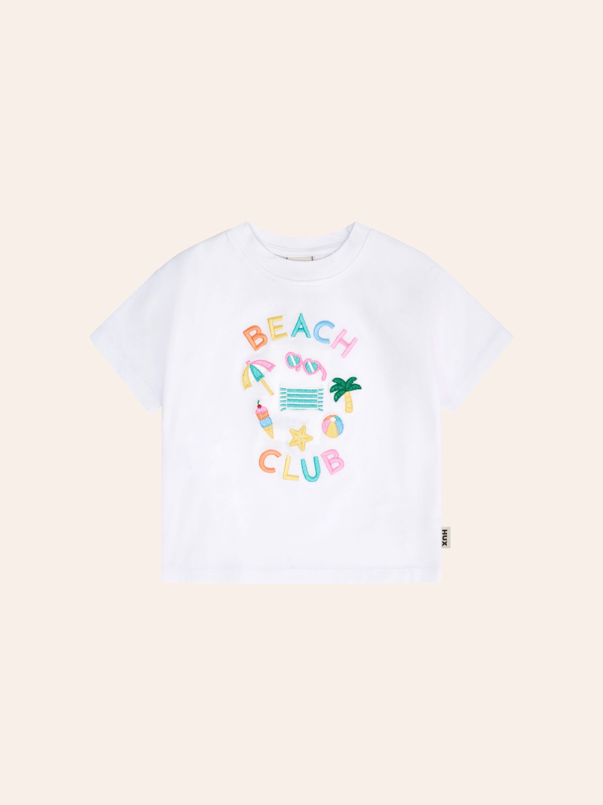 Beach Club 7 Emb Drop Shoulder Tee T-SHIRT Huxbaby Shopify