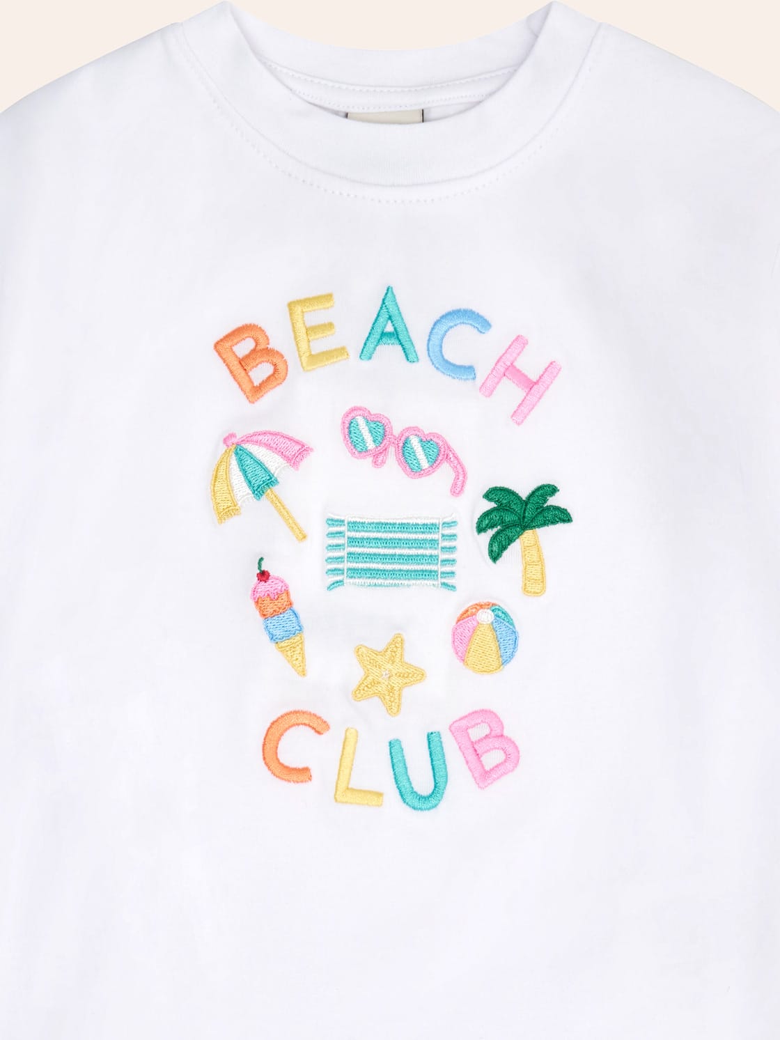 Beach Club 7 Emb Drop Shoulder Tee T-SHIRT Huxbaby Shopify
