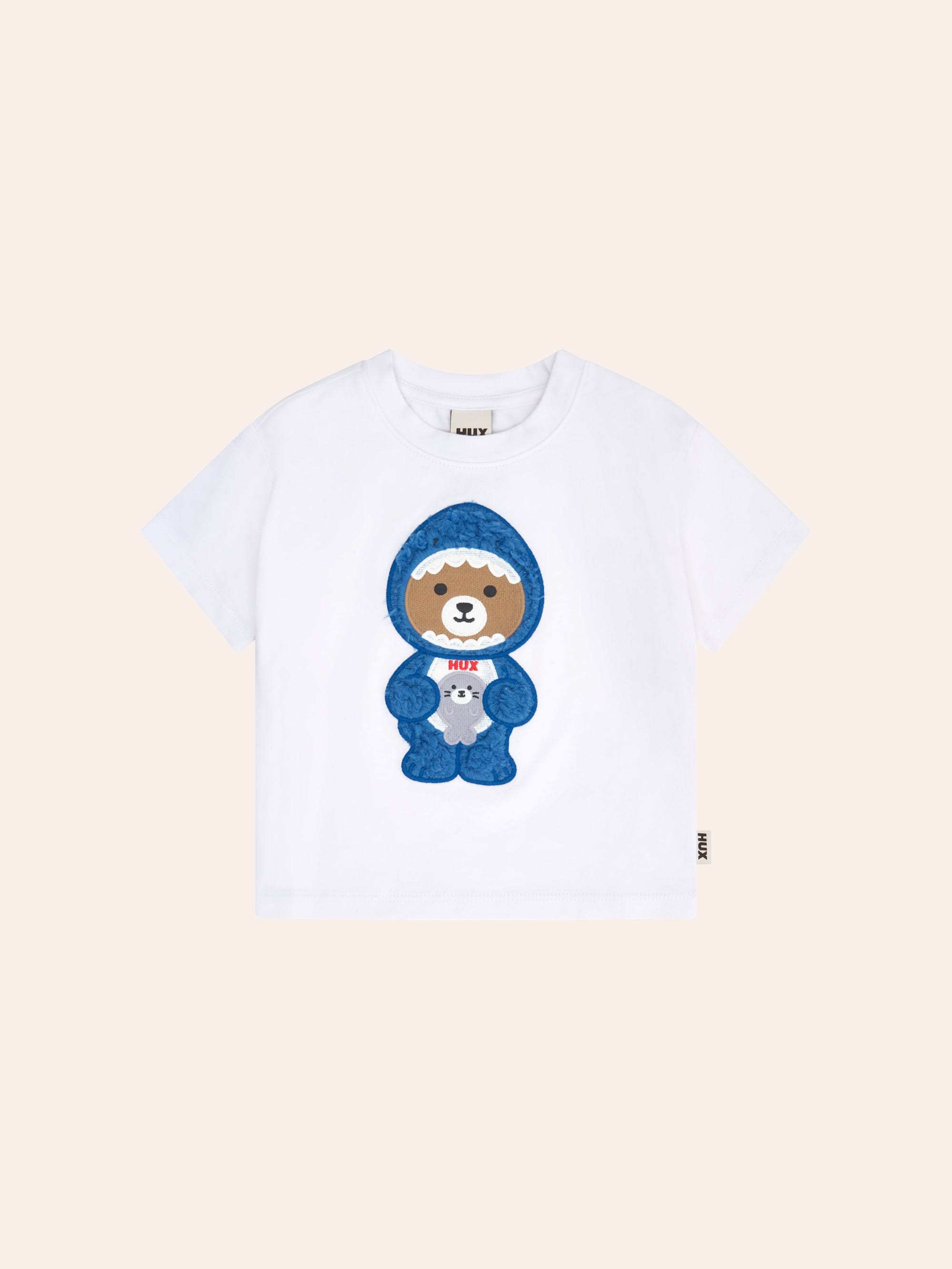 Great White Bear-Shark Drop Shoulder Tee T-SHIRT Huxbaby Shopify