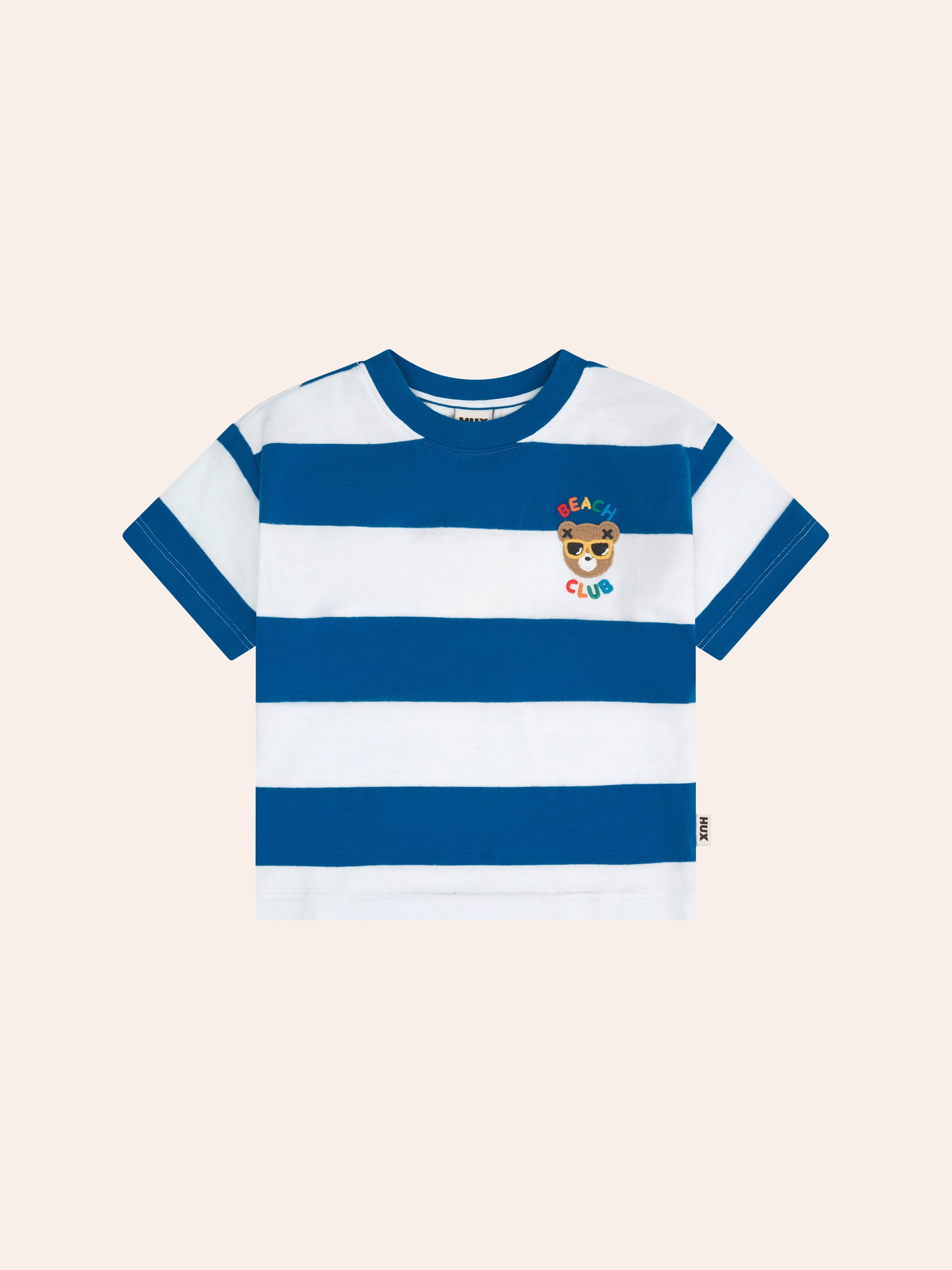 Beach Club Hux Block Stripe Drop Shoulder Tee T-SHIRT Huxbaby Shopify