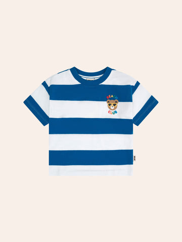 Beach Club Hux Block Stripe Drop Shoulder Tee T-SHIRT Huxbaby Shopify