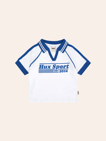 Hux Sport Drop Shoulder Raglan Polo T-SHIRT Huxbaby Shopify